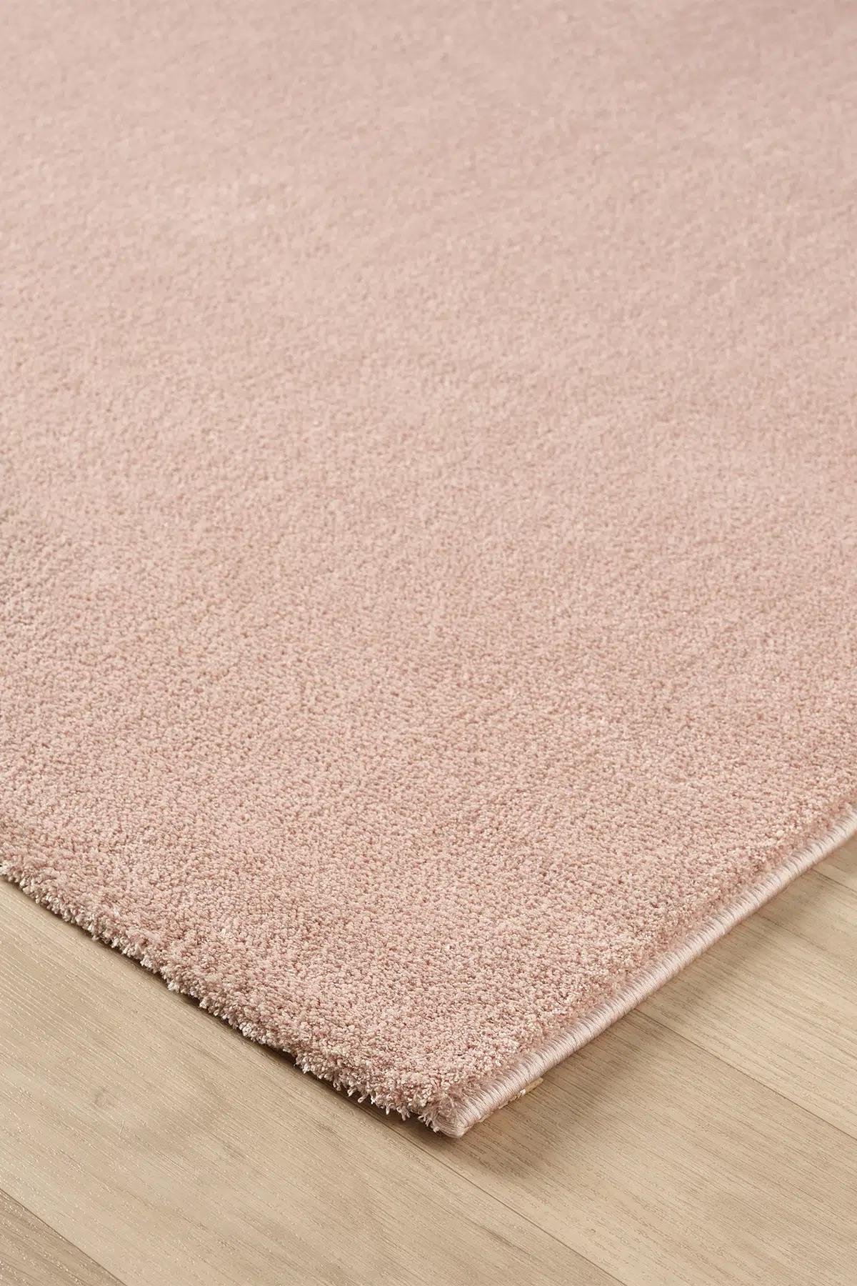 BaliBali Serisi Pudra Mikrofiber Antialerjik Düz Renk Halı