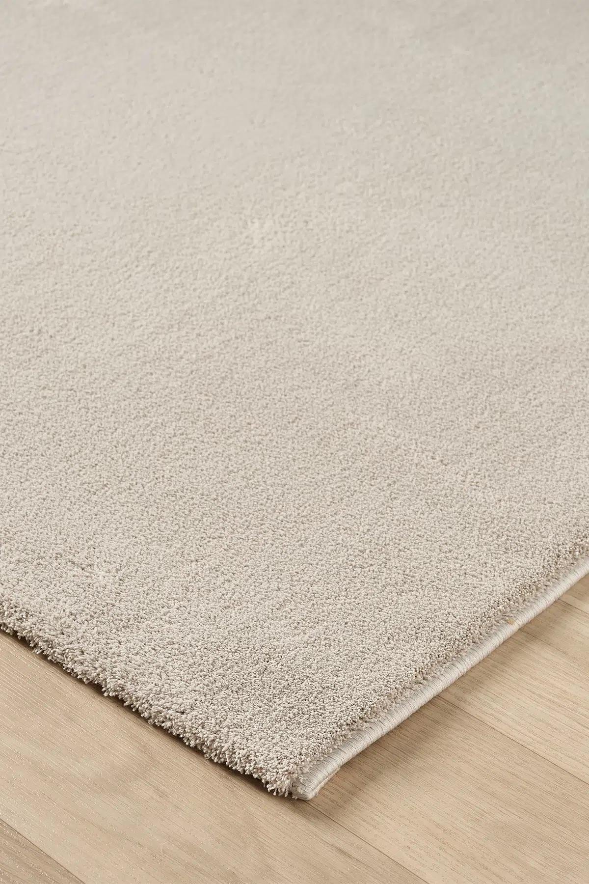 BaliBali Serisi Taş Rengi Mikrofiber Antialerjik Düz Renk Halı