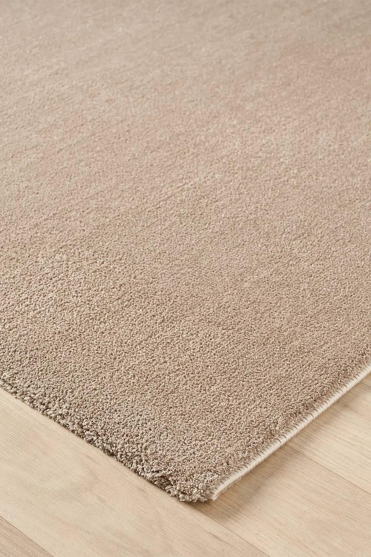 BaliBali Serisi Vizon Rengi Mikrofiber Antialerjik Düz Renk Halı