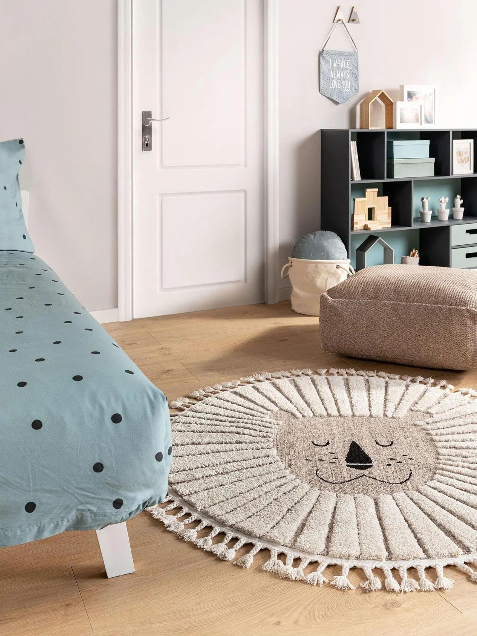 Çocuk HalısıTiny Kids Simba Bej Yuvarlak Halı