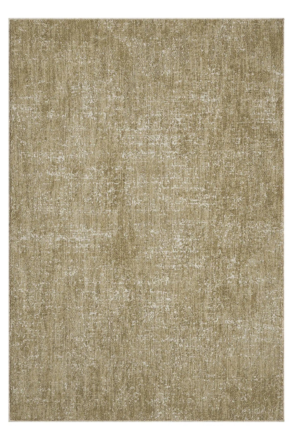 PEARL Pearl - Olive Modern Soyut Eskitme Zeytin Haki Yeşili Halı