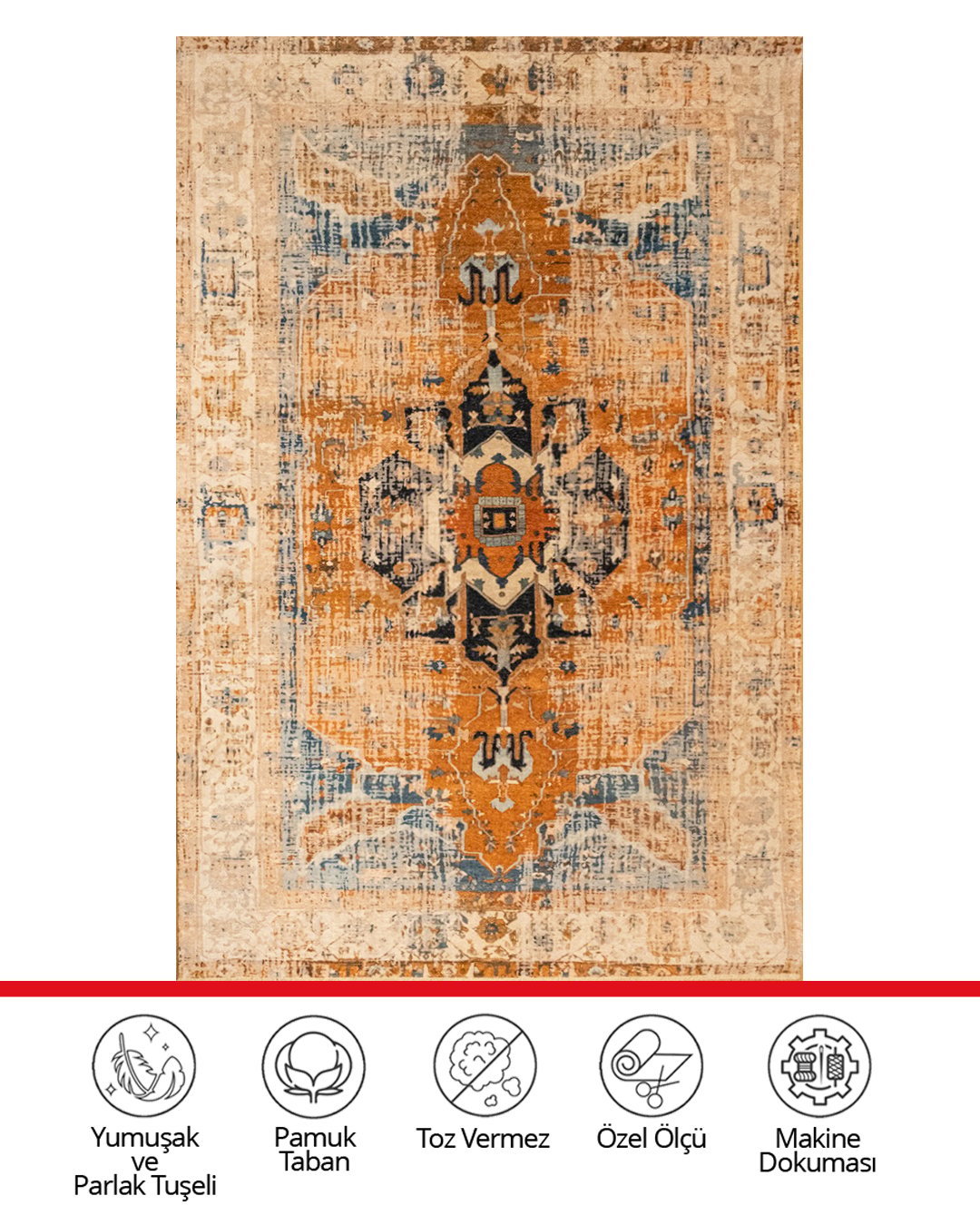 TWİST SERİSİ / TURUNCU ORTA DESENLİ