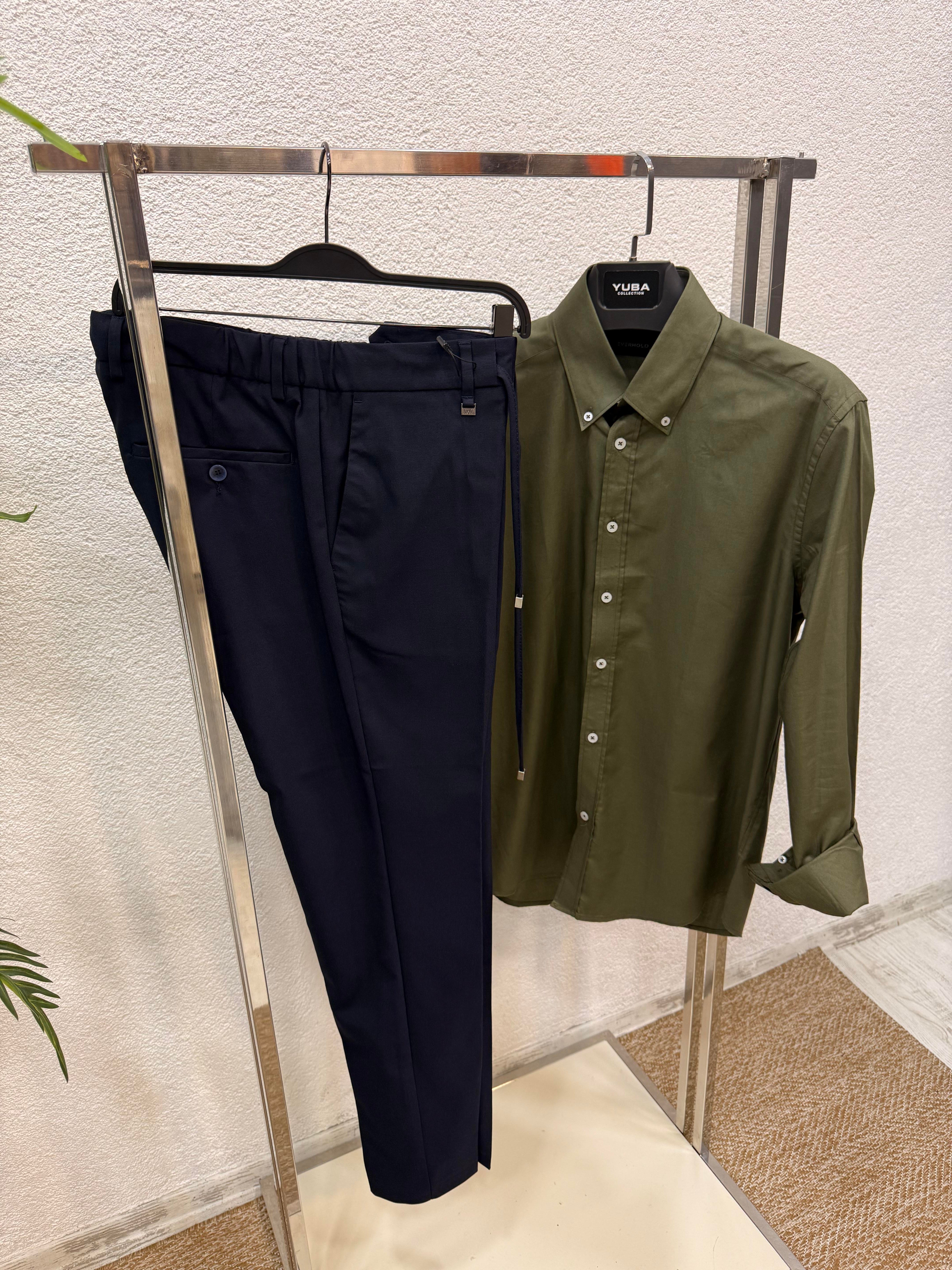 Bağcıklı Kumaş Jogger Pantolon-Laci