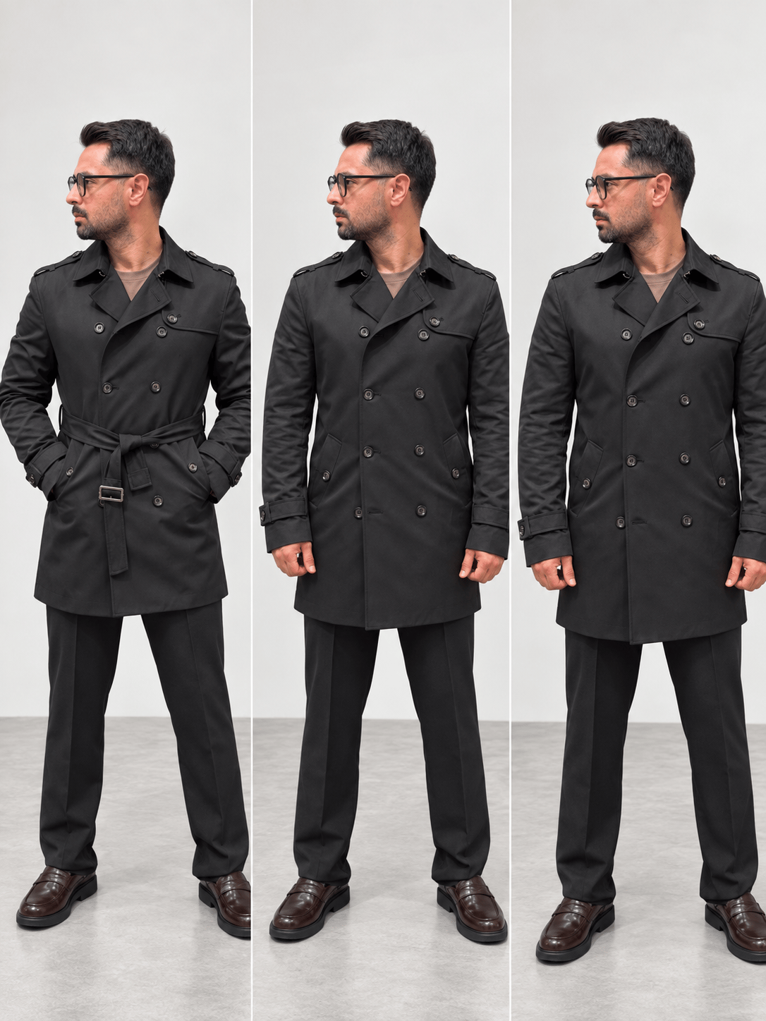 Premium Trenckot-Siyah