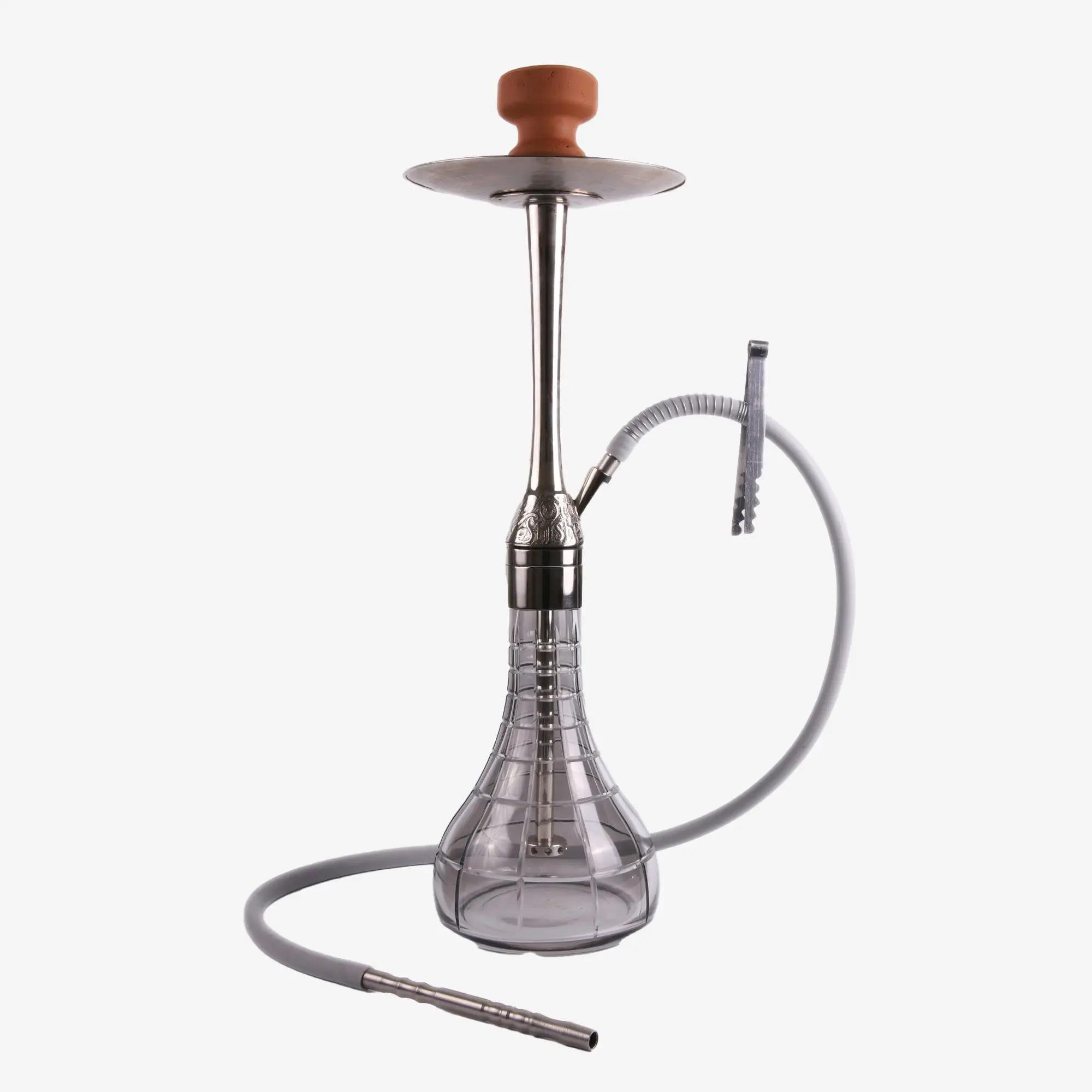 Gümüş Master Puff Aynalı Şişeli Nargile Takımı