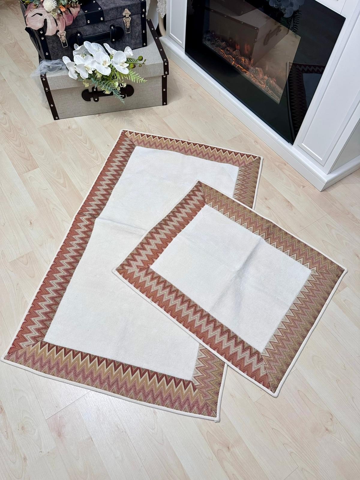 120*60 Missoni Model Kiremit İkili Paspas Takımı