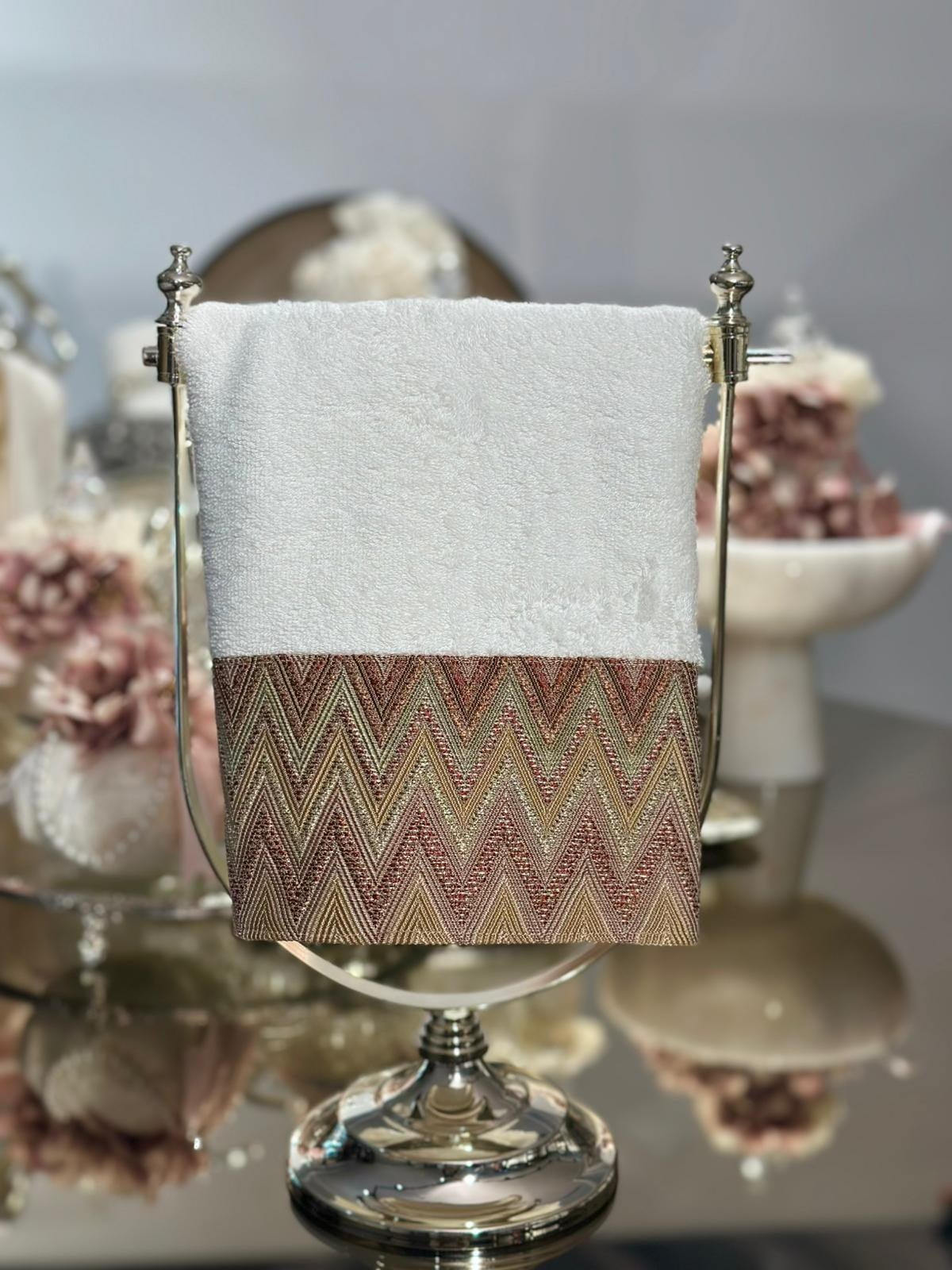 50x90 Missoni Model Kiremit Yüz Havlusu