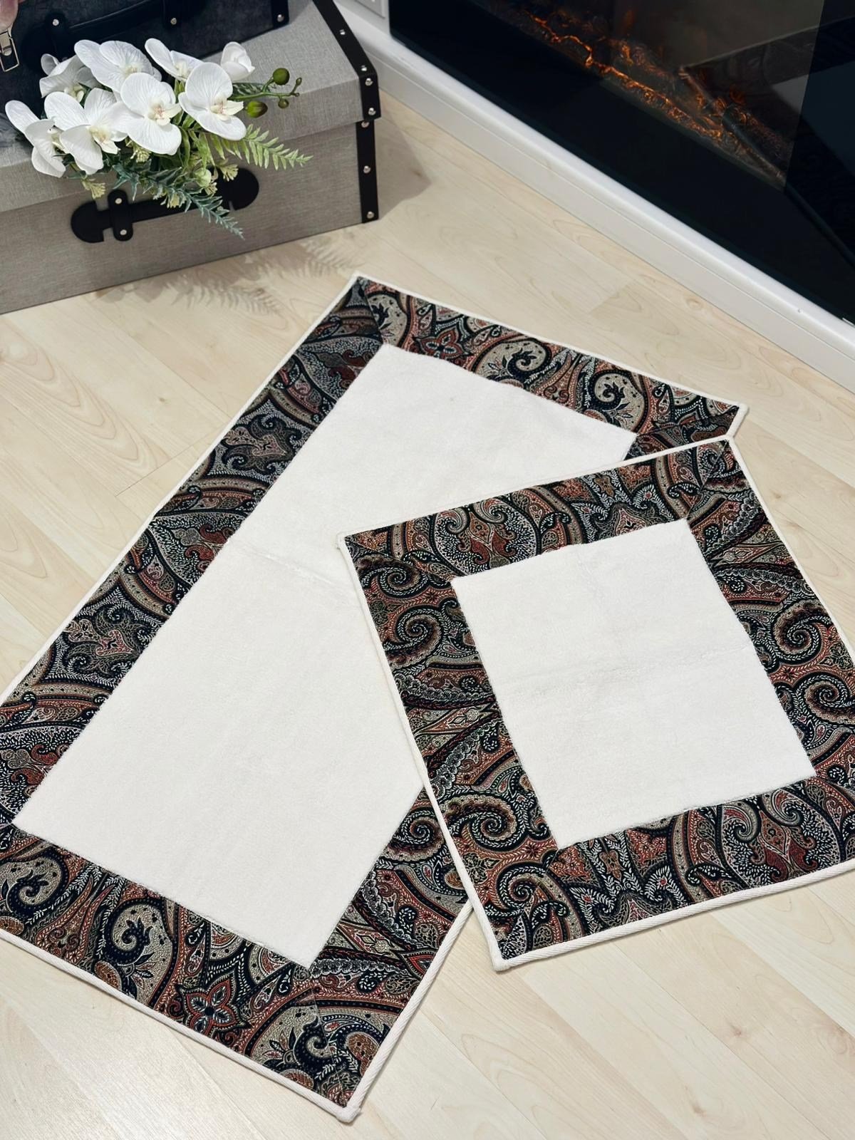 Etro Model Siyah İkili Paspas Takımı