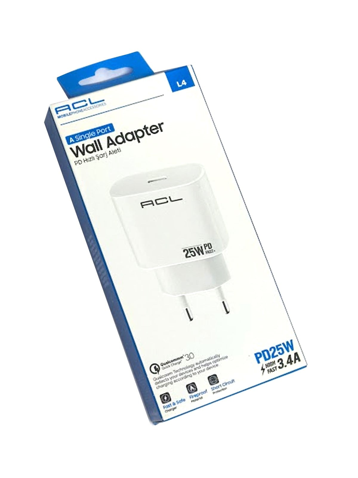 ACL L4 PD 25W USB-C Girişli Şarj Başlığı