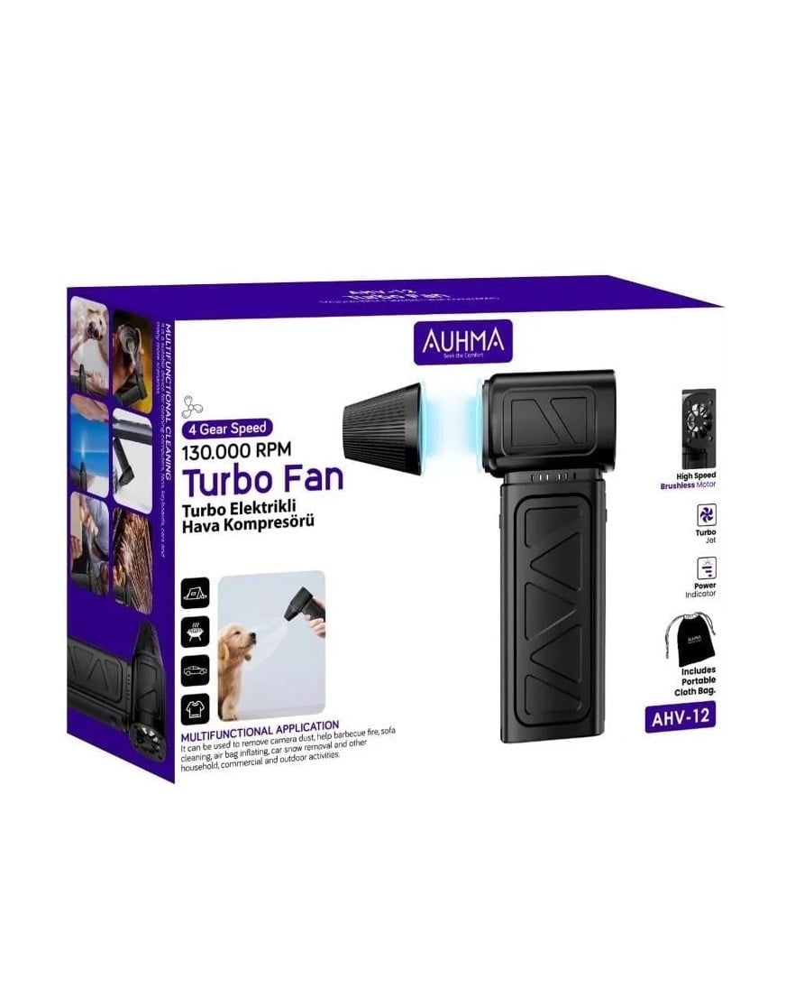 AHV-12  Mini Turbo Fan Hava Üfleyici
