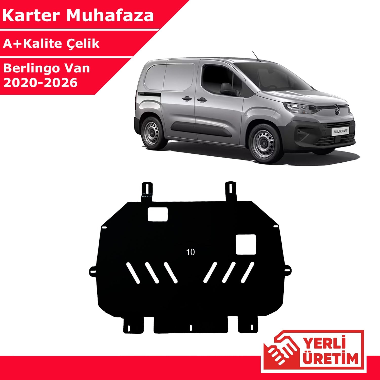 Citroen Berlingo Van 2020-2026 Çelik Karter Muhafaza Çelik Koruma Sacı A+ Kalite Yerli Üretim
