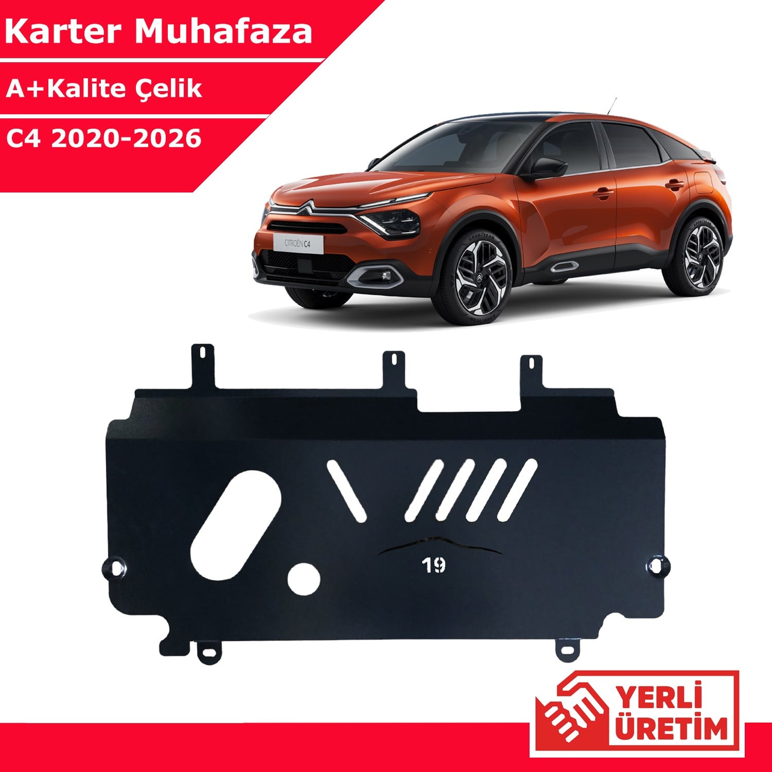 Citroen C4 2020-2026 Çelik Karter Muhafaza Çelik Koruma Sacı A+ Kalite Yerli Üretim