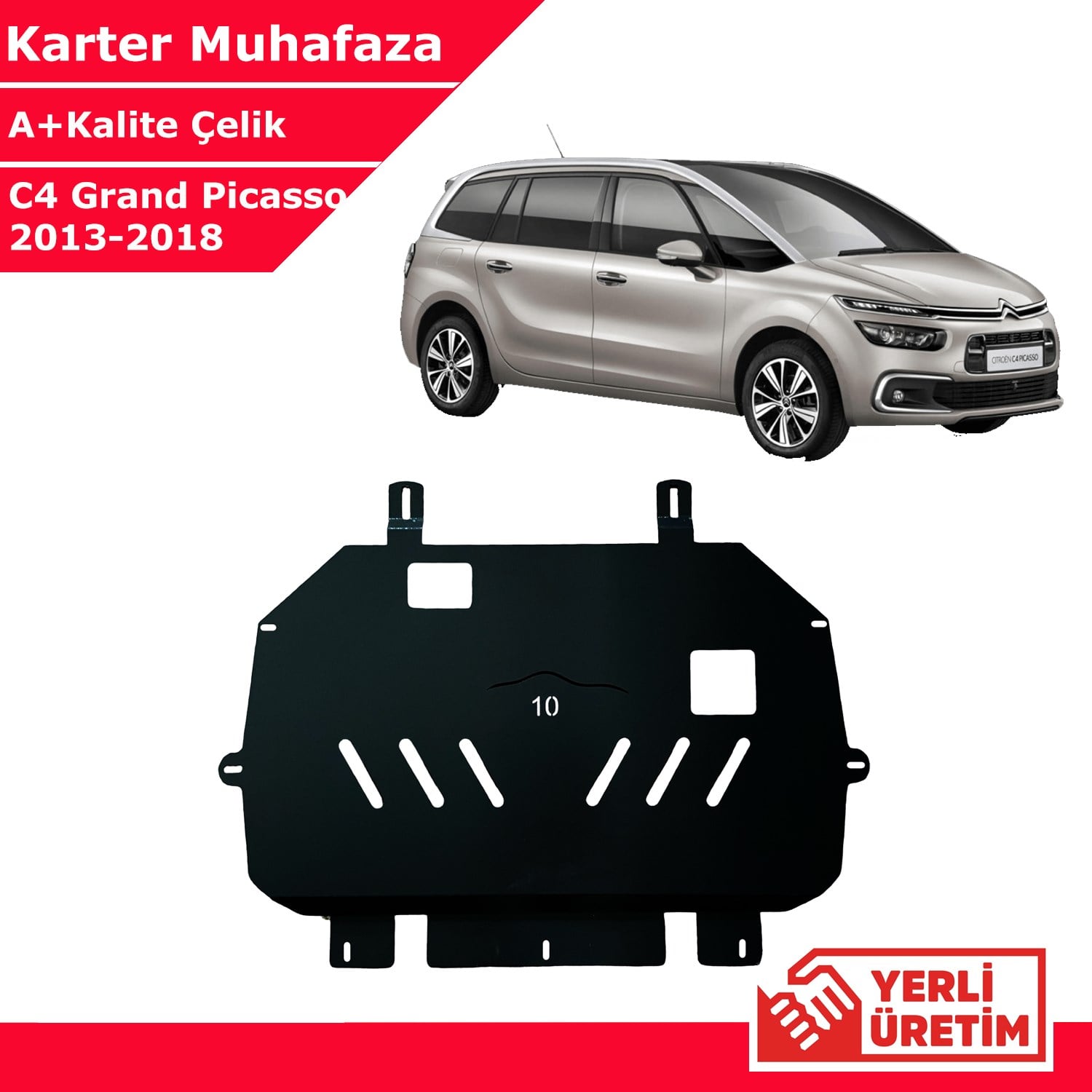 Citroen C4 Grand Picasso 2013-2018 Çelik Karter Muhafaza Çelik Koruma Sacı A+ Kalite Yerli Üretim