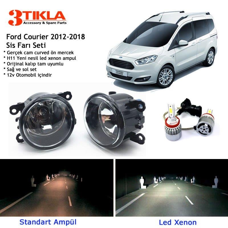 Courier 2012-2018 Beyaz Led Xenon Sis Farı Seti
