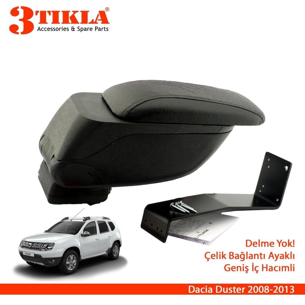 Dacia Duster 2008-2013 Geniş Hacimli  Delmesiz Çelik Ayaklı  Kolçak Kol Dayama