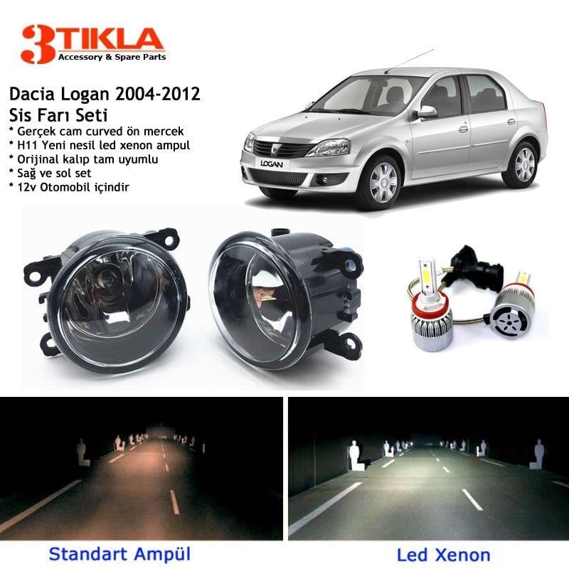 Dacia Logan Sedan 2004-2012 Beyaz Led Xenon Sis Farı Seti