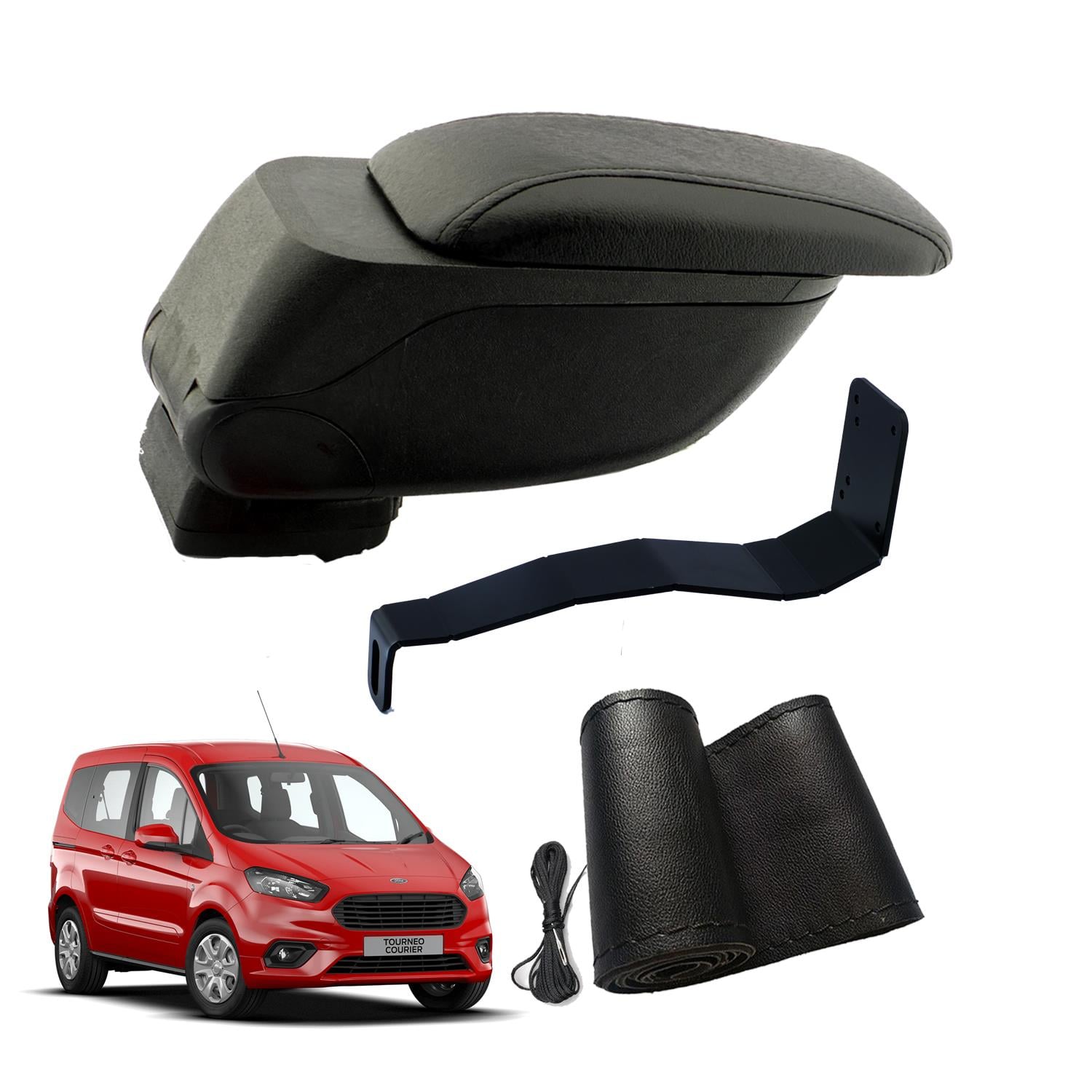 Eko Set Ford Courier 2017 Geniş Hacimli  Delmesiz Çelik Ayaklı  Kolçak ve Direksiyon Kılıfı