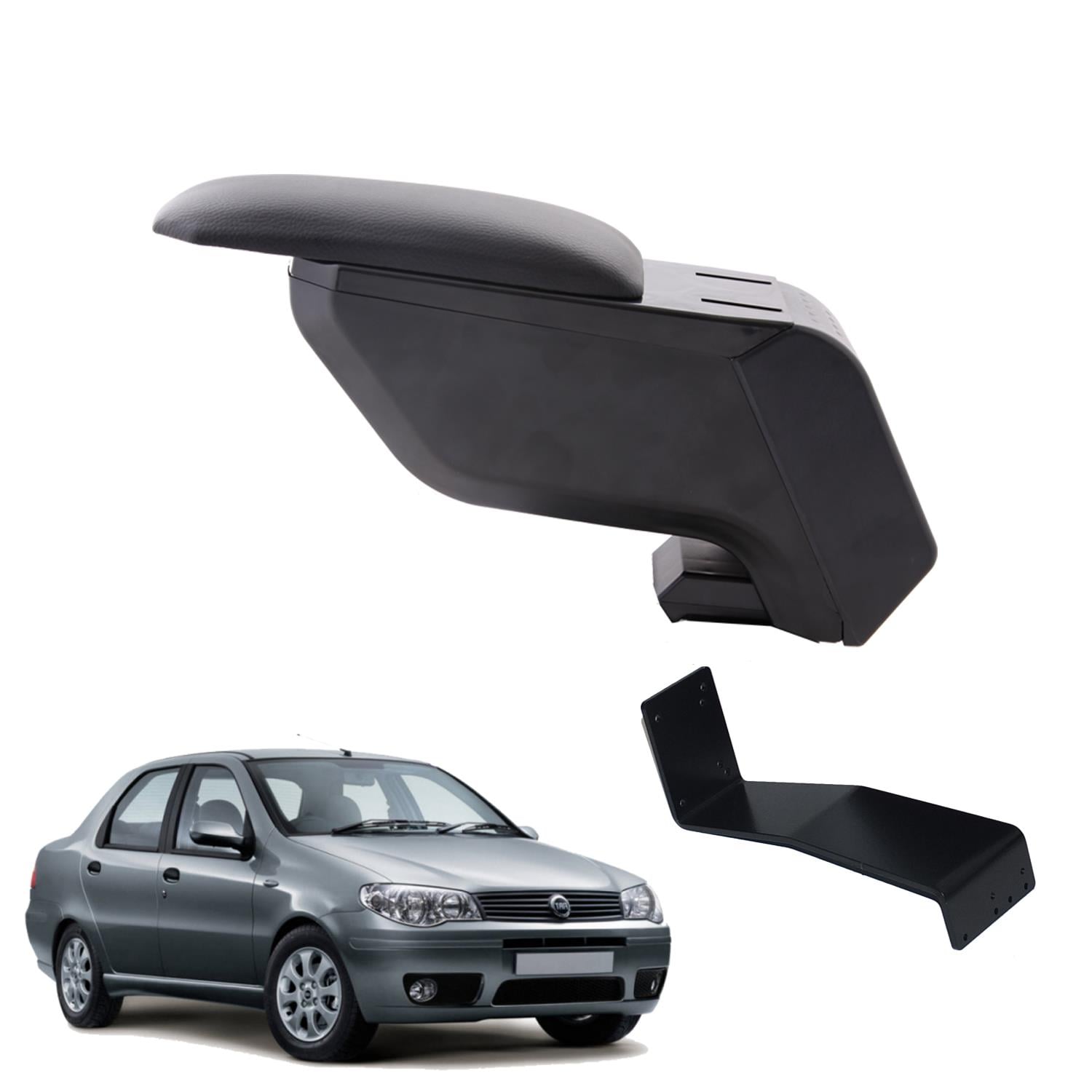 Fiat Albea 2012 Delmesiz Çelik Ayaklı Siyah Kolçak Kol Dayama
