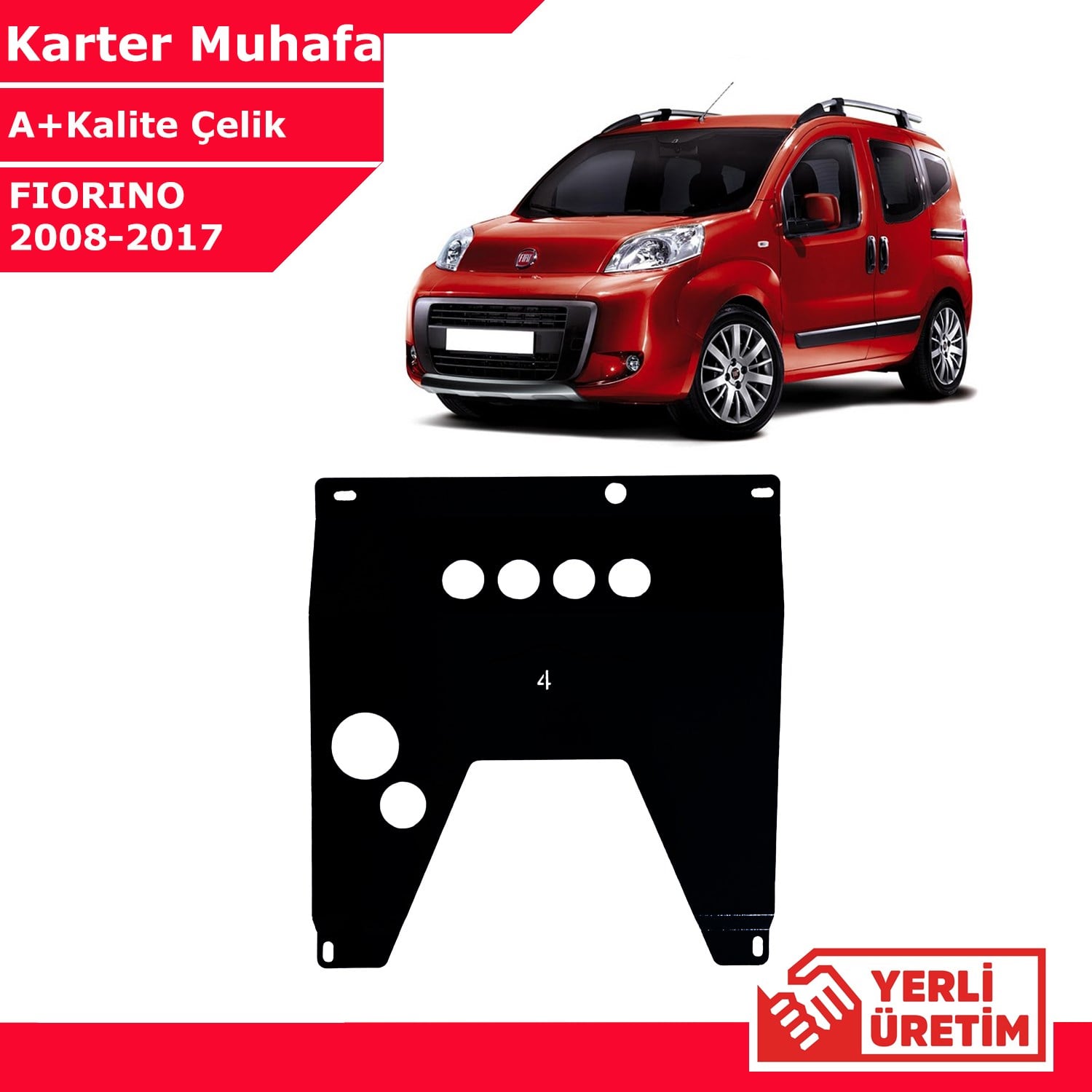 Fiat Fiorino 2008-2017 Çelik Karter Muhafaza Çelik Koruma Sacı A+ Kalite Yerli Üretim