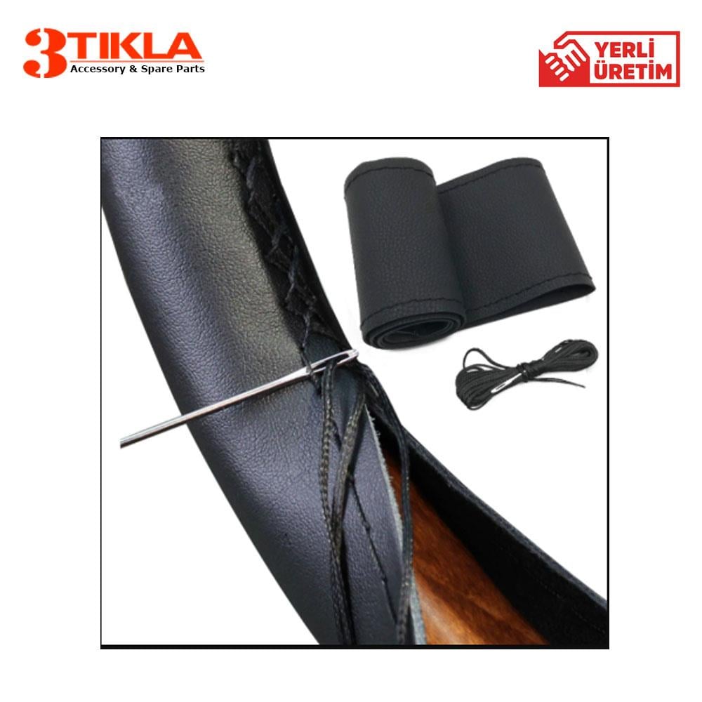 Lüks Set Peugeot 301 2017 Delmesiz Çelik Ayaklı Gri-Siyah Kolçak Kol Dayama, Direksiyon Kılıfı