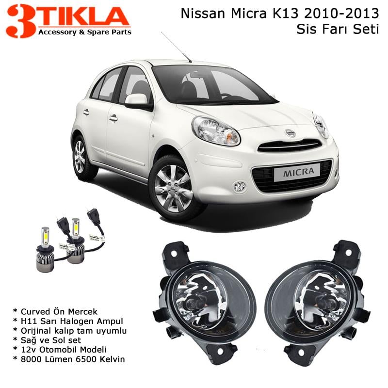 Nissan Micra K13 2011 Sis Farı Takımı Led Xenon Set
