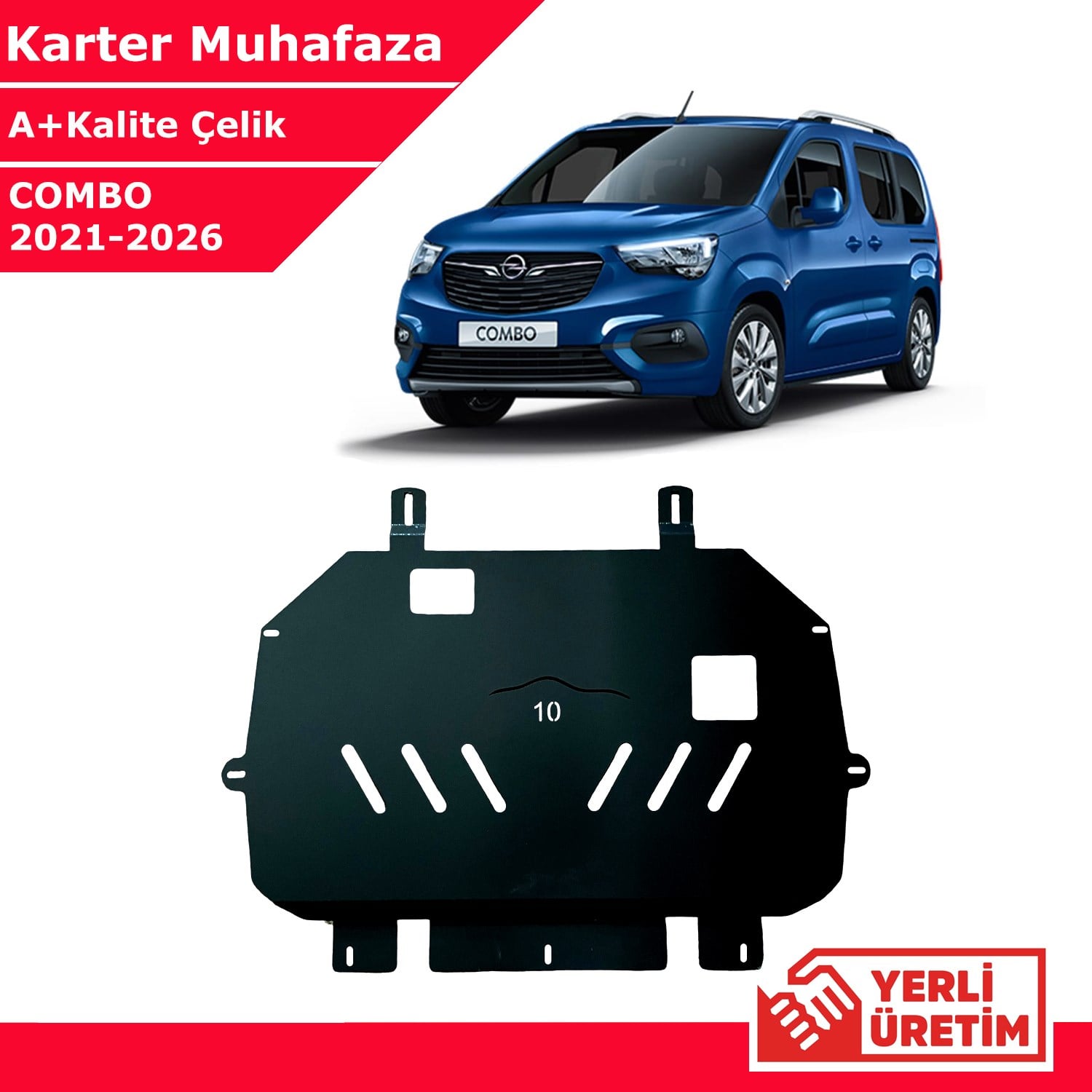 Opel Combo 2021-2026 Çelik Karter Muhafaza Çelik Koruma Sacı A+ Kalite Yerli Üretim