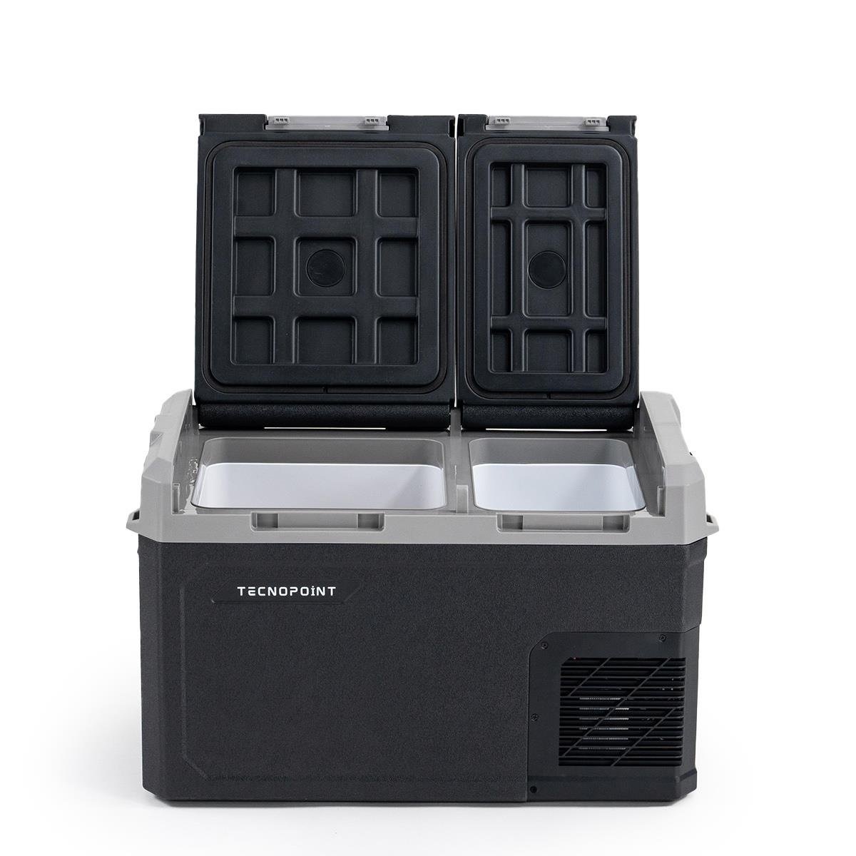 TC21-18 Çift Kapaklı 50 Litre Taşınabilir Araç Buzdolabı 12V/24V/220V Uyumlu