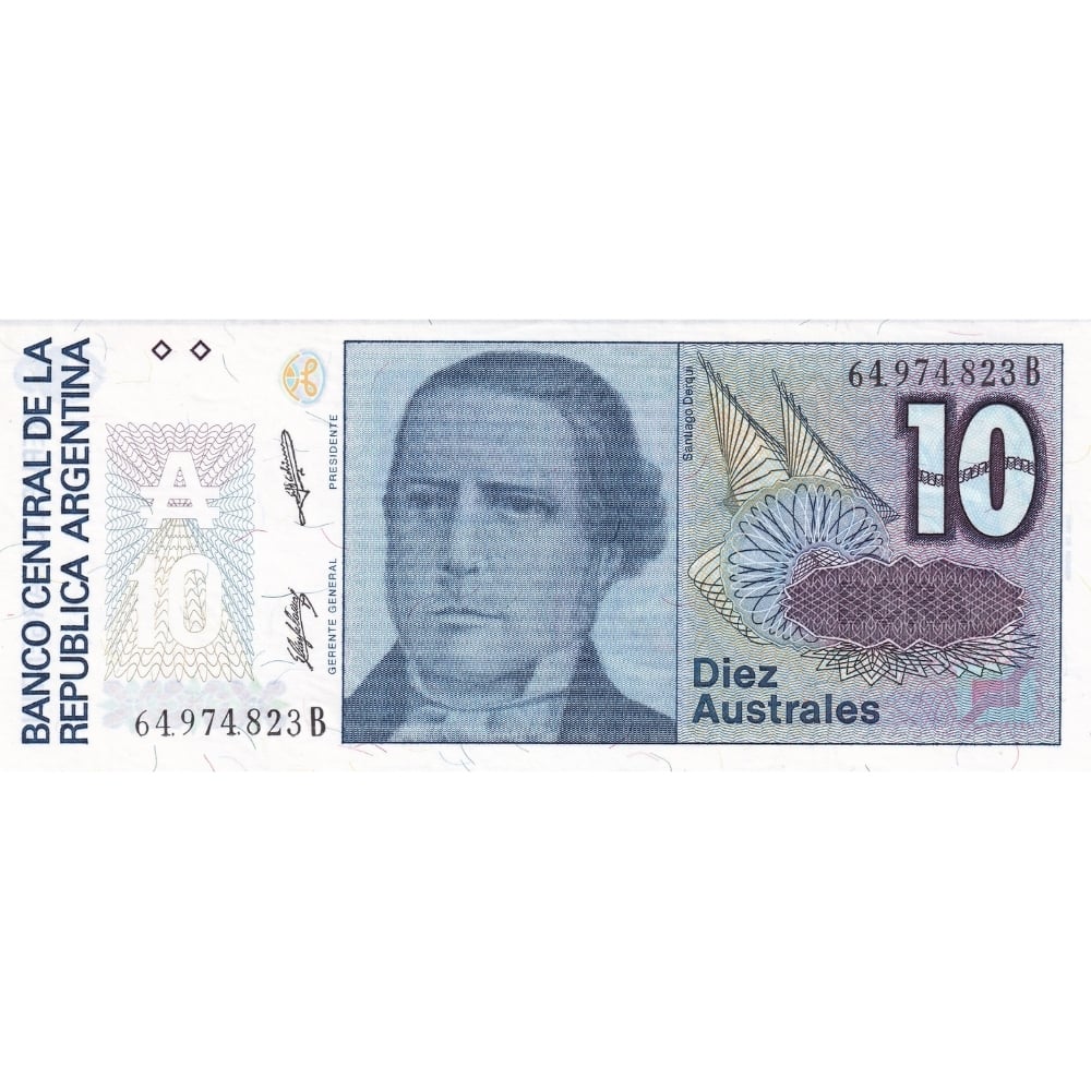 Arjantin 10 Australes - 1985 - ÇİL