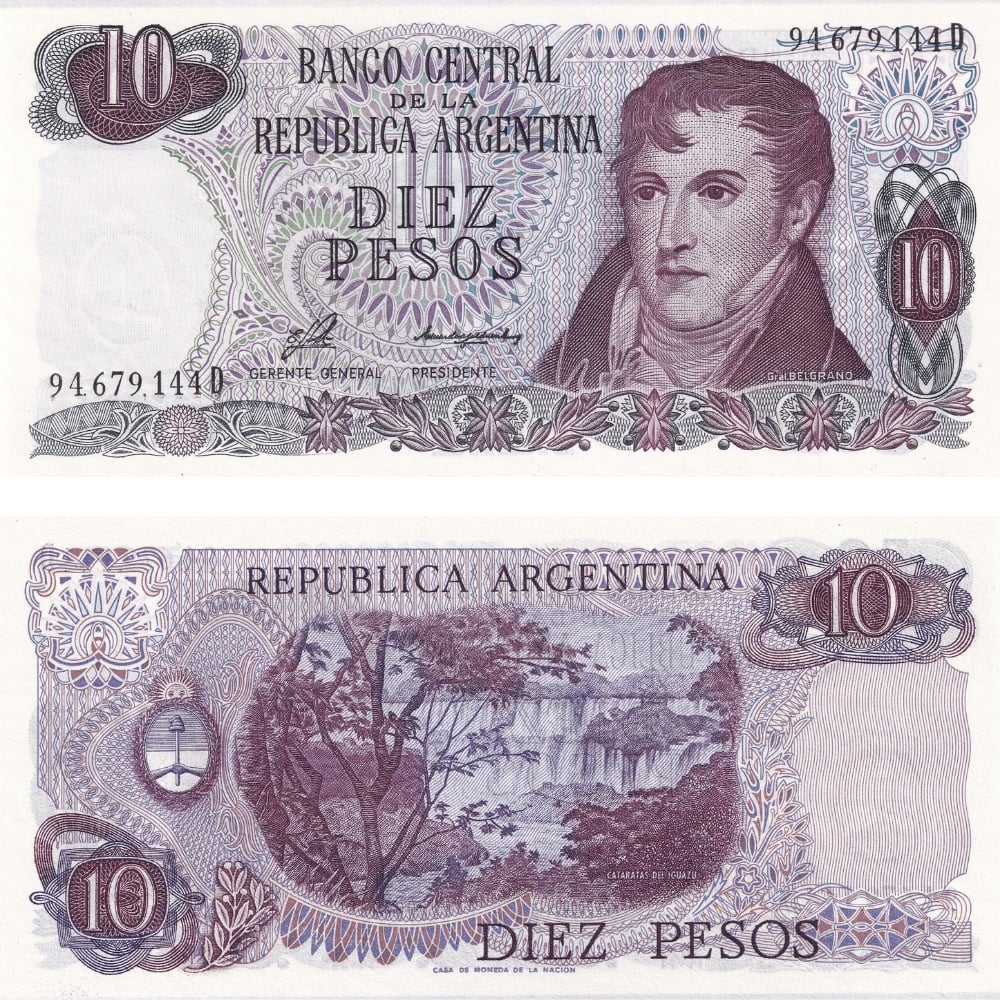 Arjantin 10 Pesos - 1976 - ÇİL