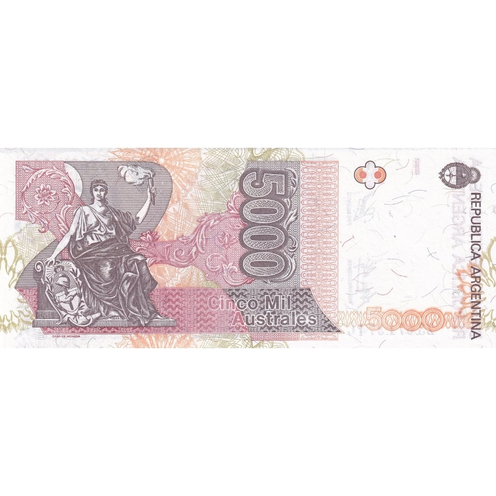 Arjantin 5000 Australes - 1989 - ÇİL