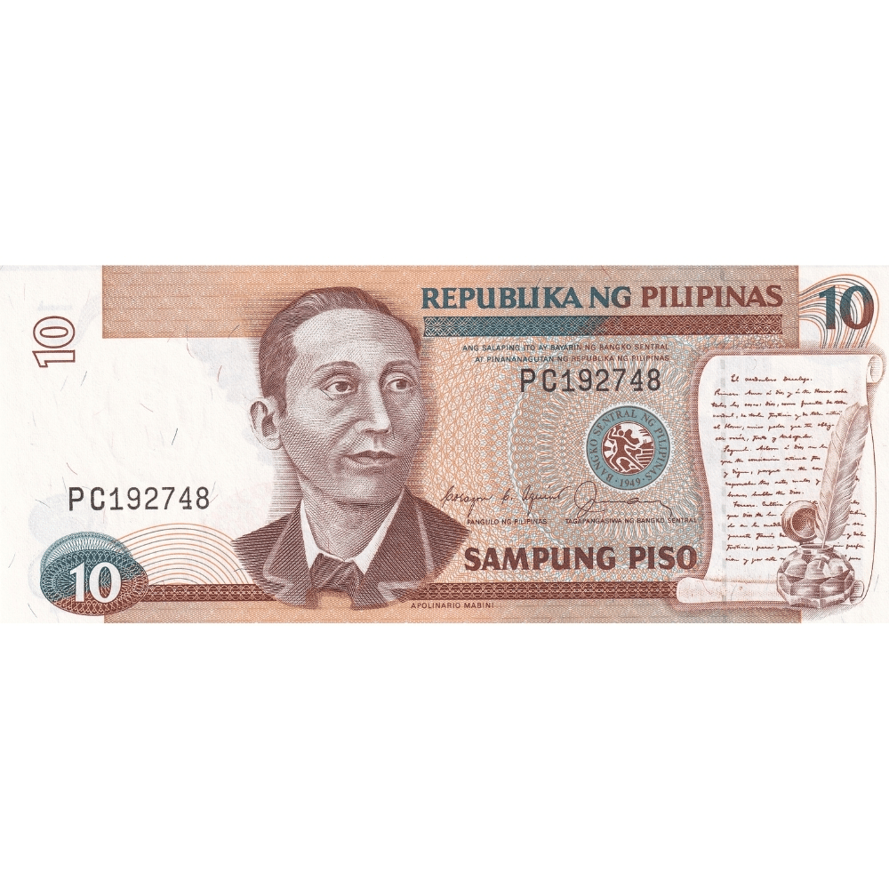 Filipinler 10 Piso - 1985 - ÇİL