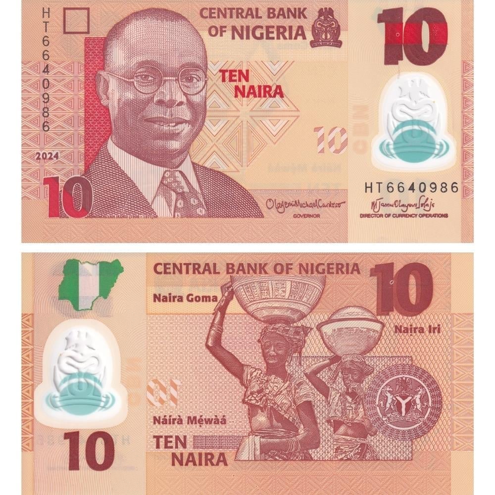 Nijerya 10 Naira - 2024 - ÇİL