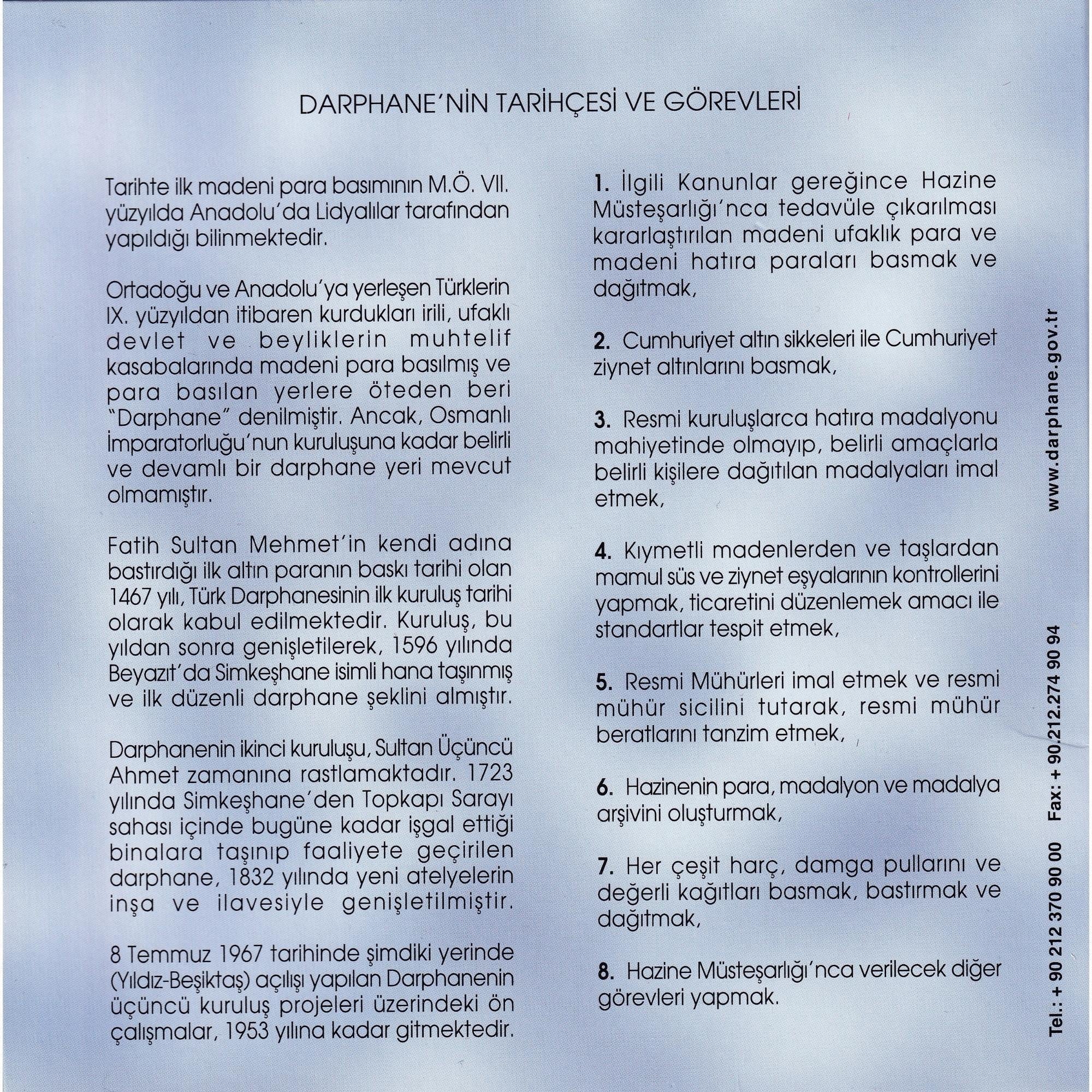 Türkiye Cumhuriyeti Darphane Para Seti - 2008