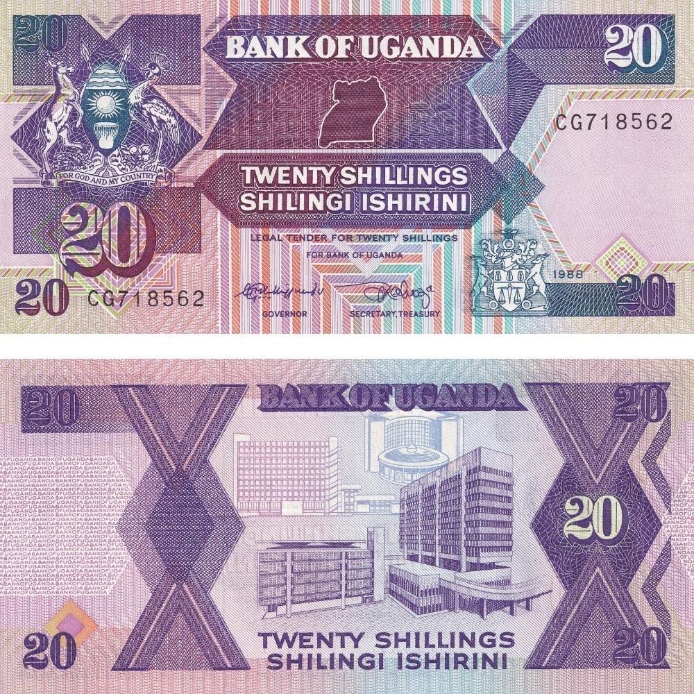 Uganda 20 Şilin - 1988 - ÇİL