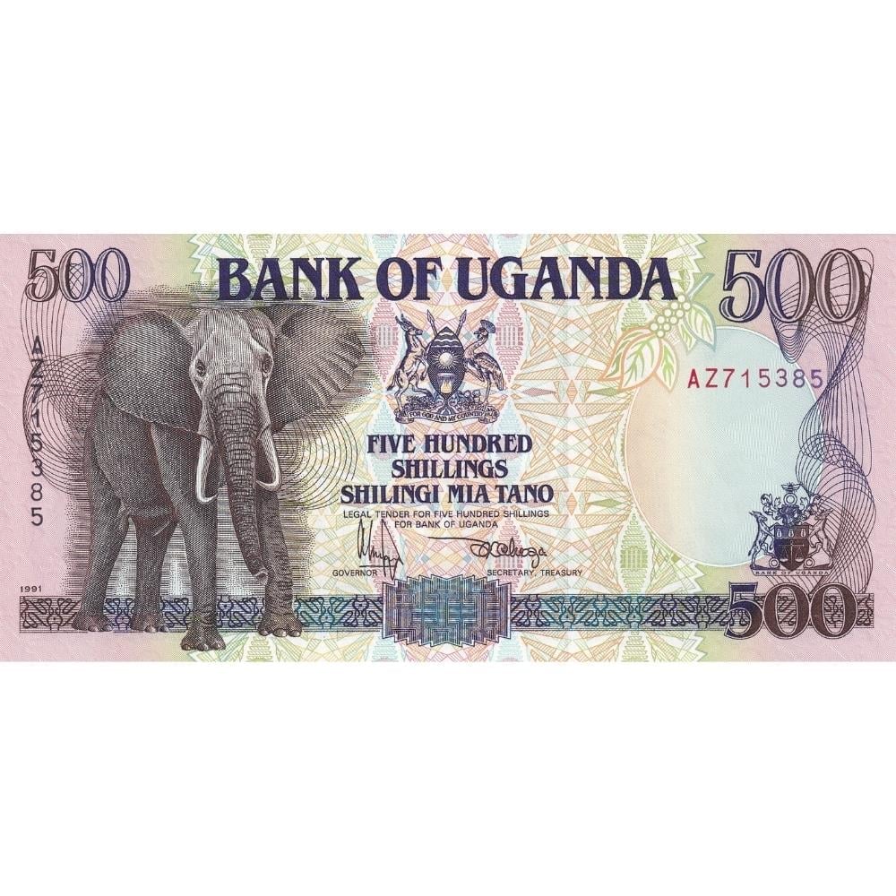 Uganda 500 Şilin - 1991 - ÇİL