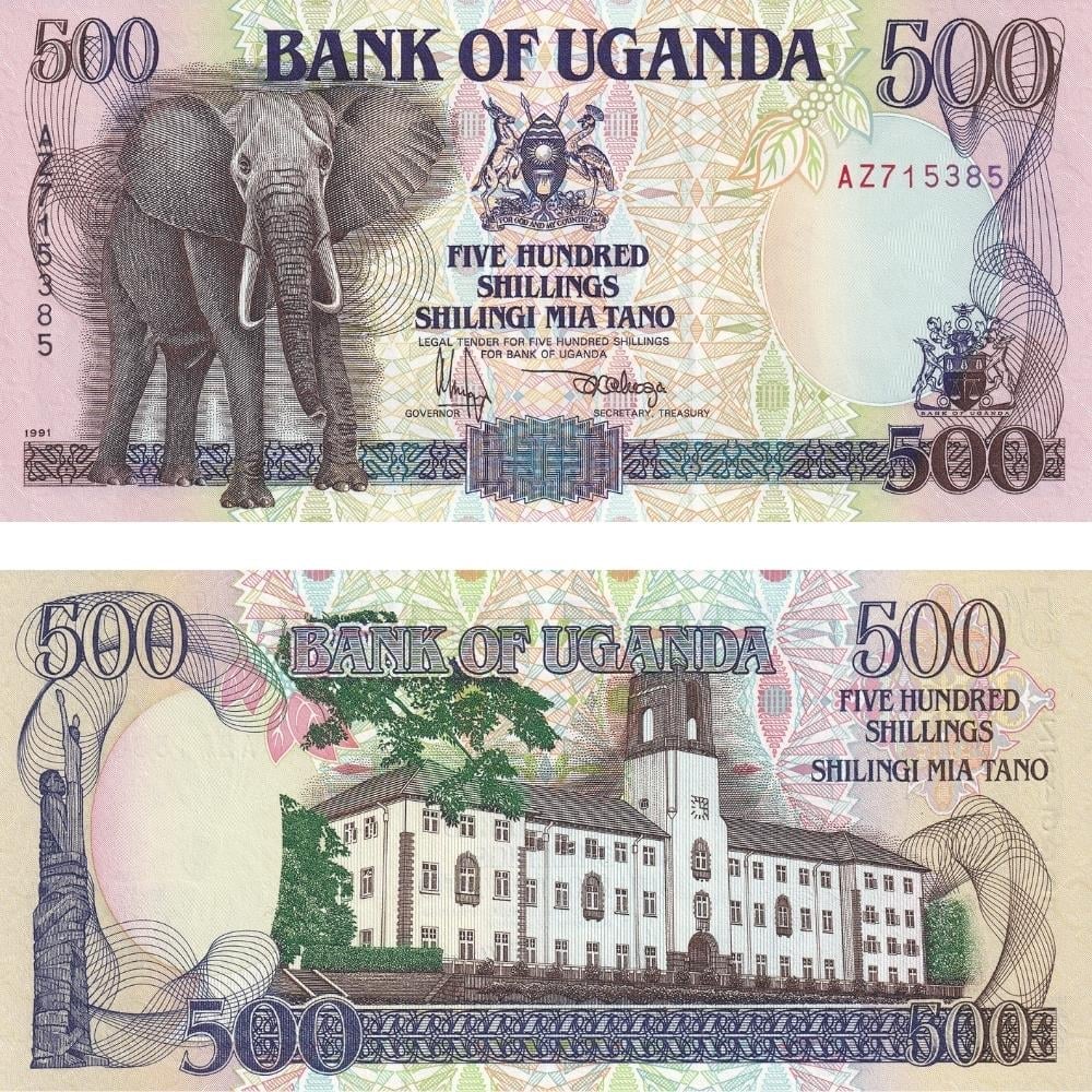 Uganda 500 Şilin - 1991 - ÇİL