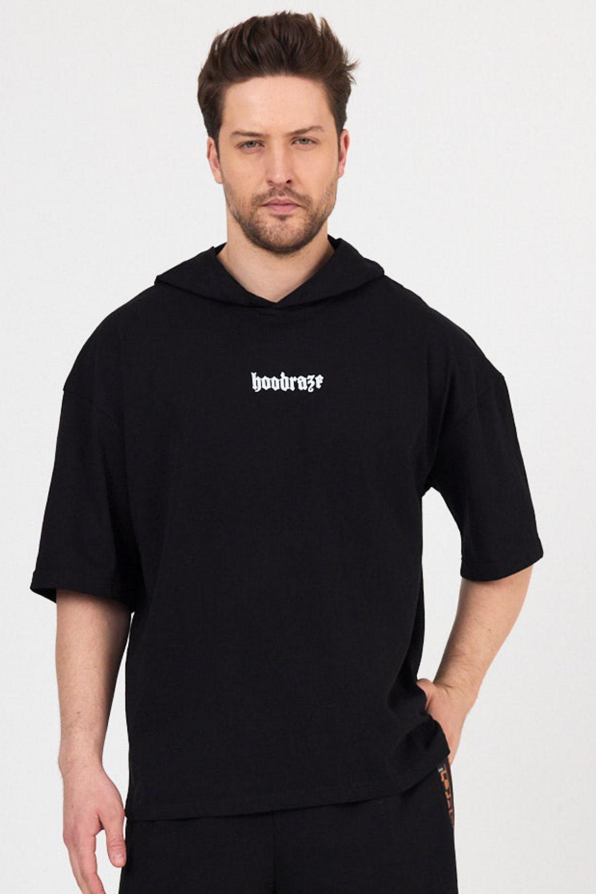 Erkek Kapüşonlu T-shirt Oversize
