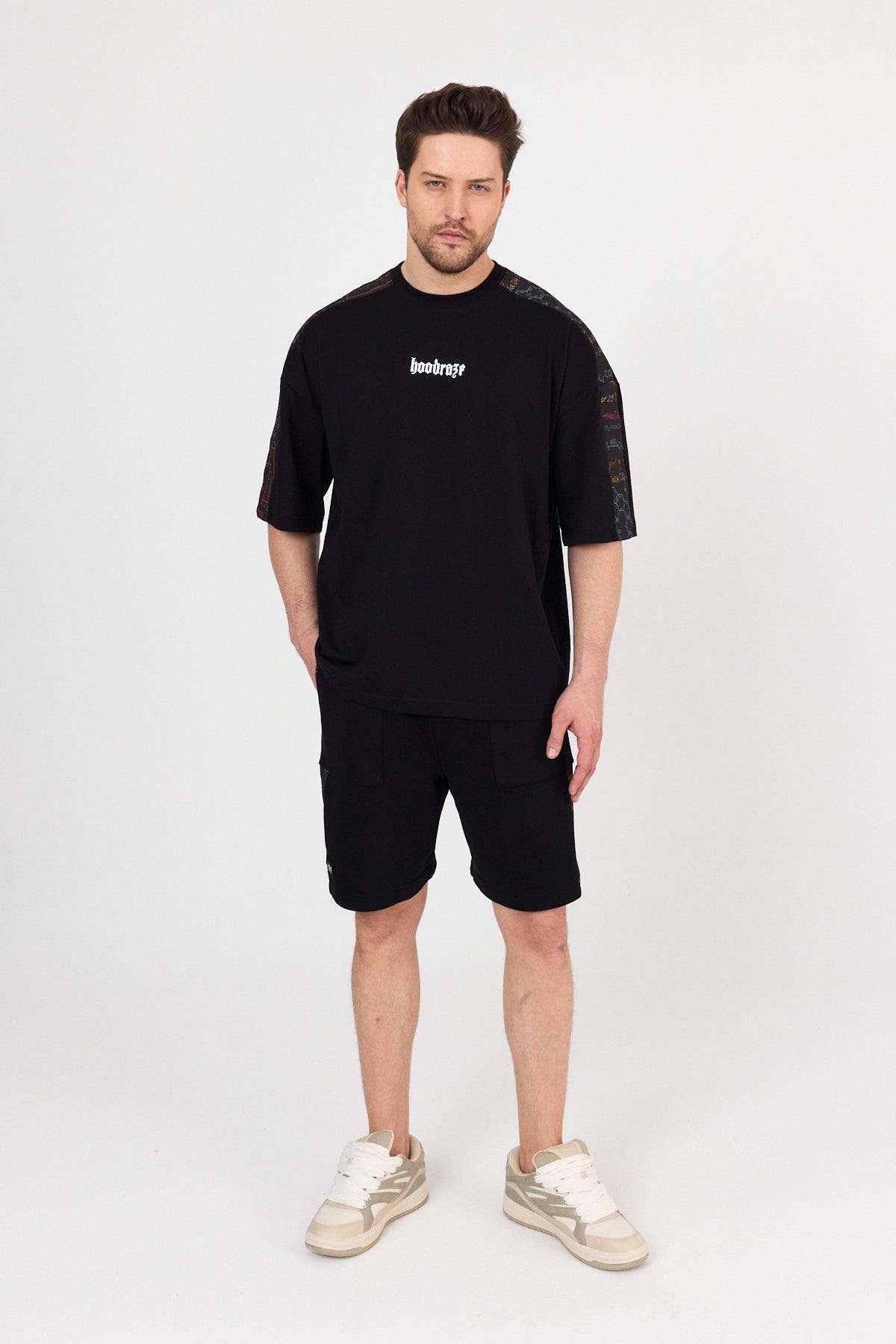 Erkek Omuz Garnili T-shirt