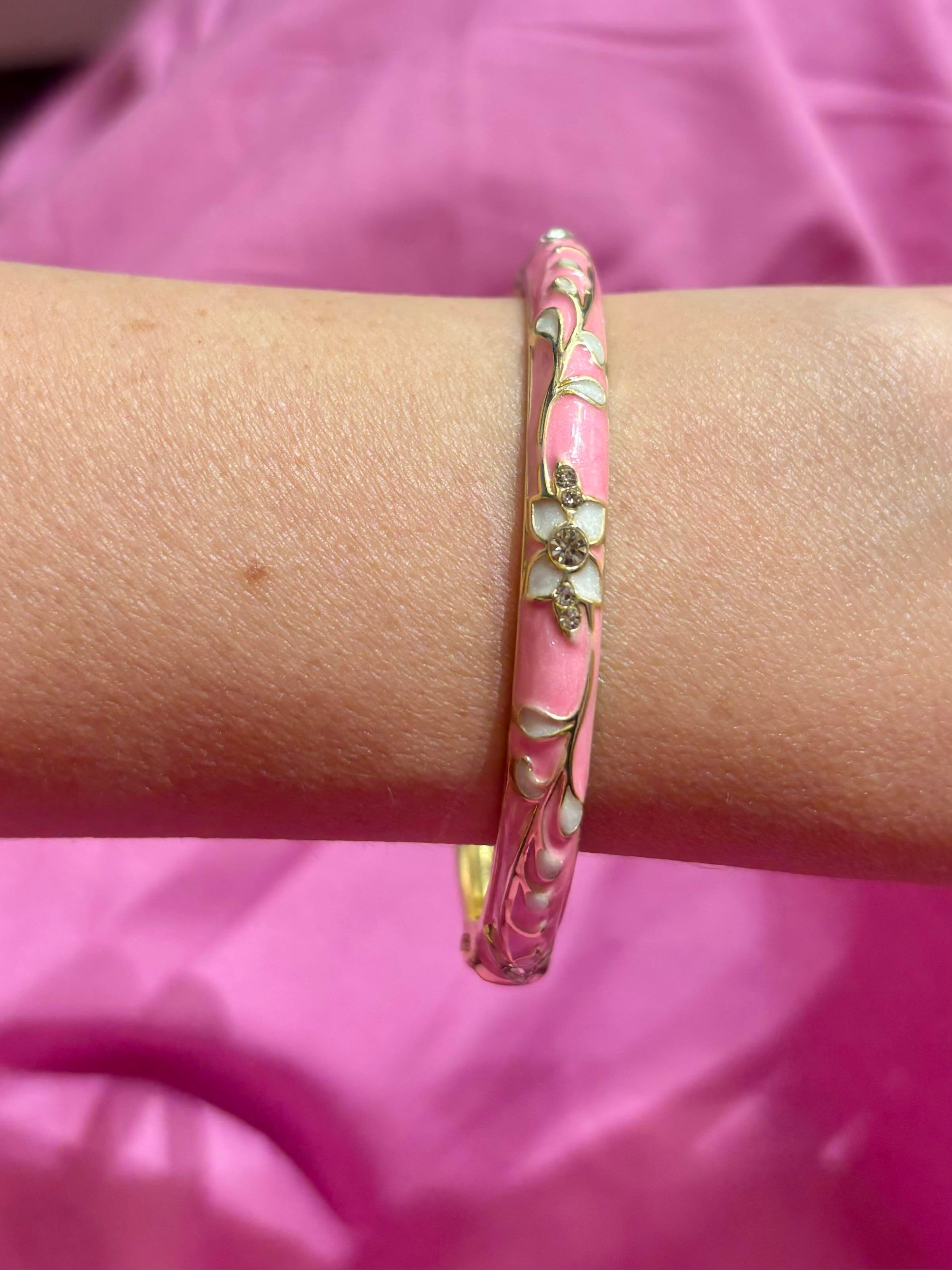 Pembe Mineli Bileklik