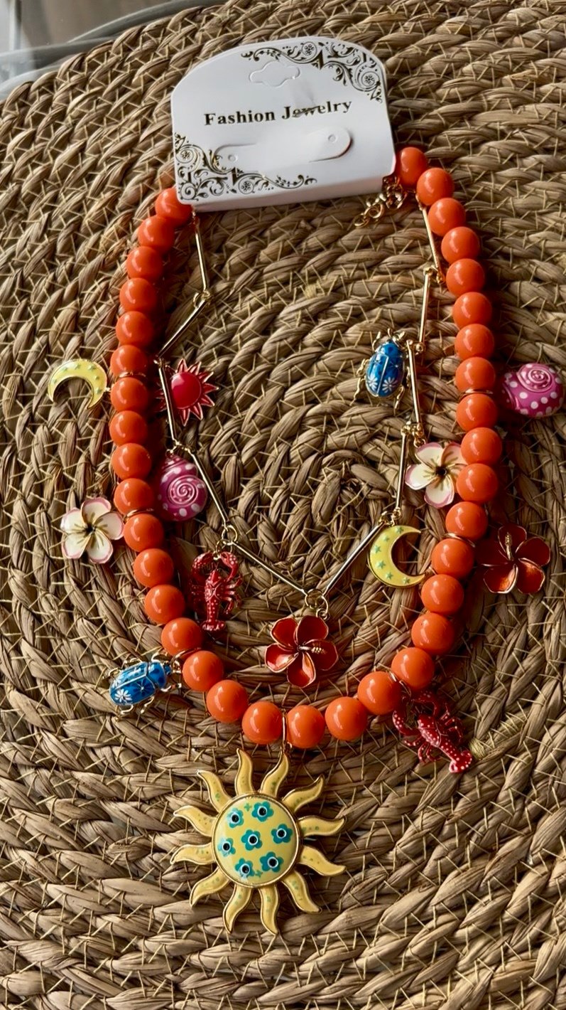 Premium Marka  2'li Charm Kolye Seti