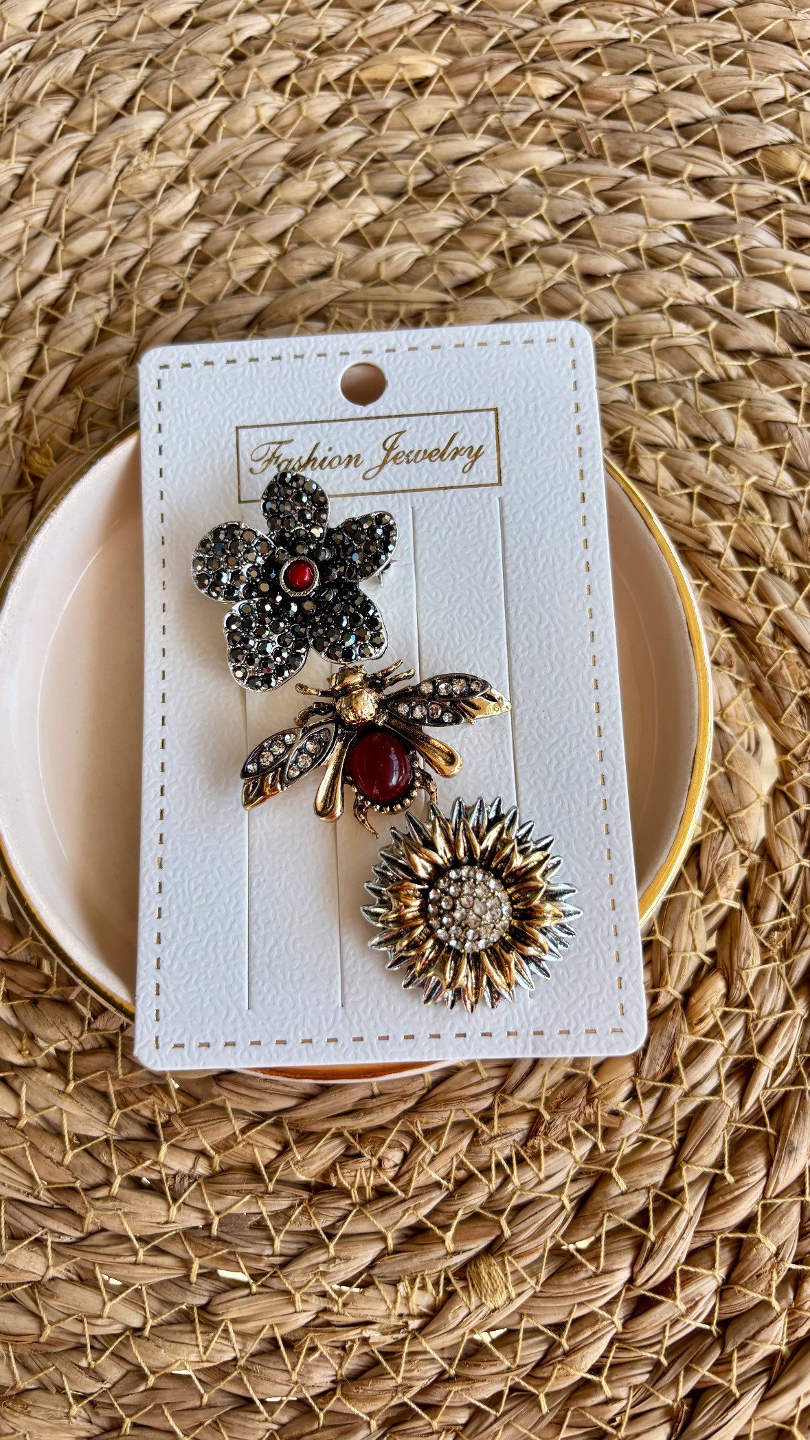 Premium Marka 3'lü Broş Seti