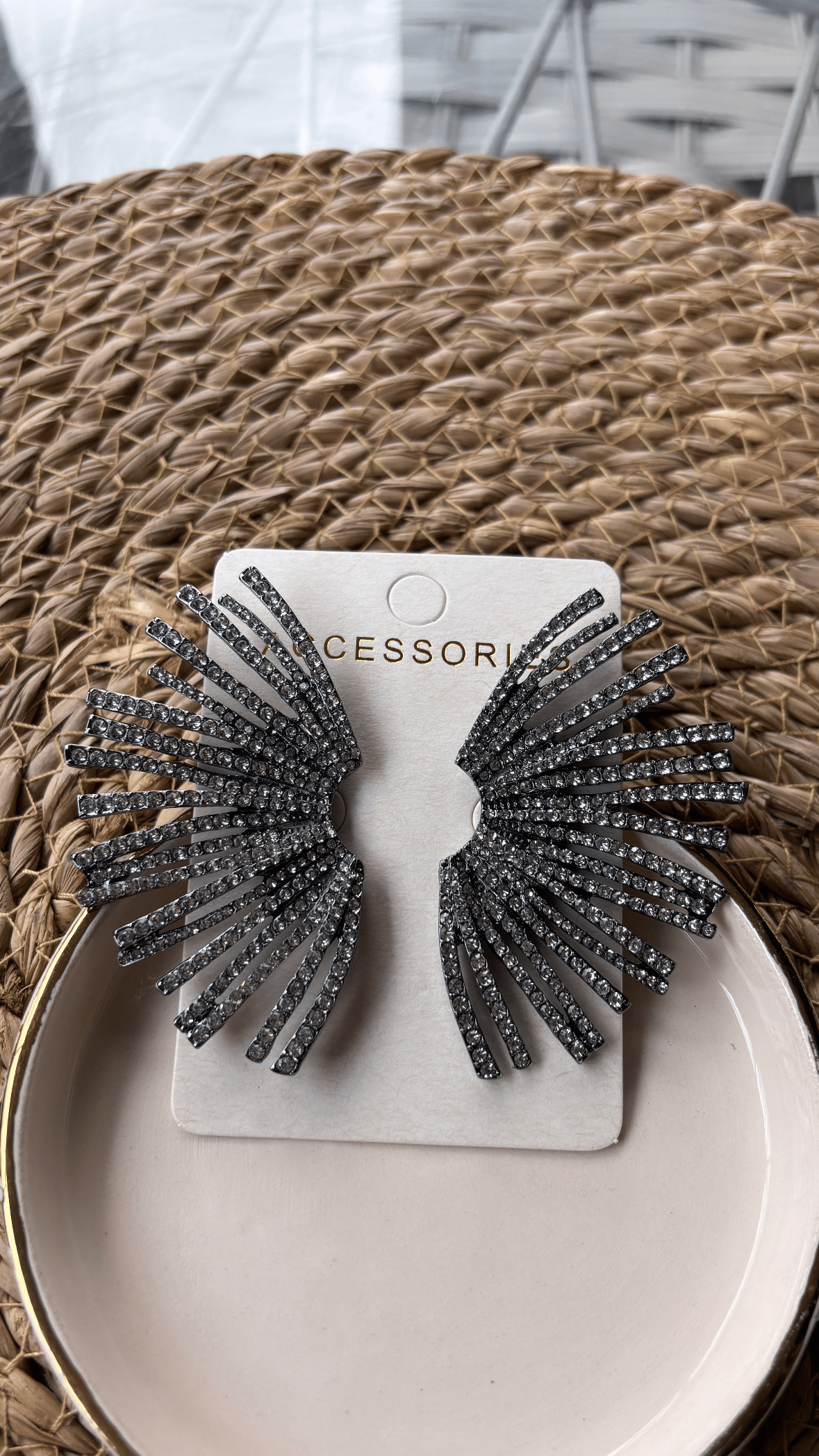 Premium Marka  Parlak Taşlı Ear Cuff Küpe