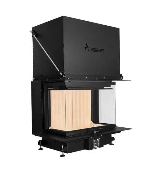 A.CAMINETTI CRYSTAL 80 MAX 3 TARAFI AÇIK ŞÖMİNE HAZNESİ