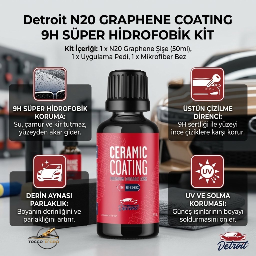 Detroit N20 CERAMİC COATİNG 9H 4Y 50 ML