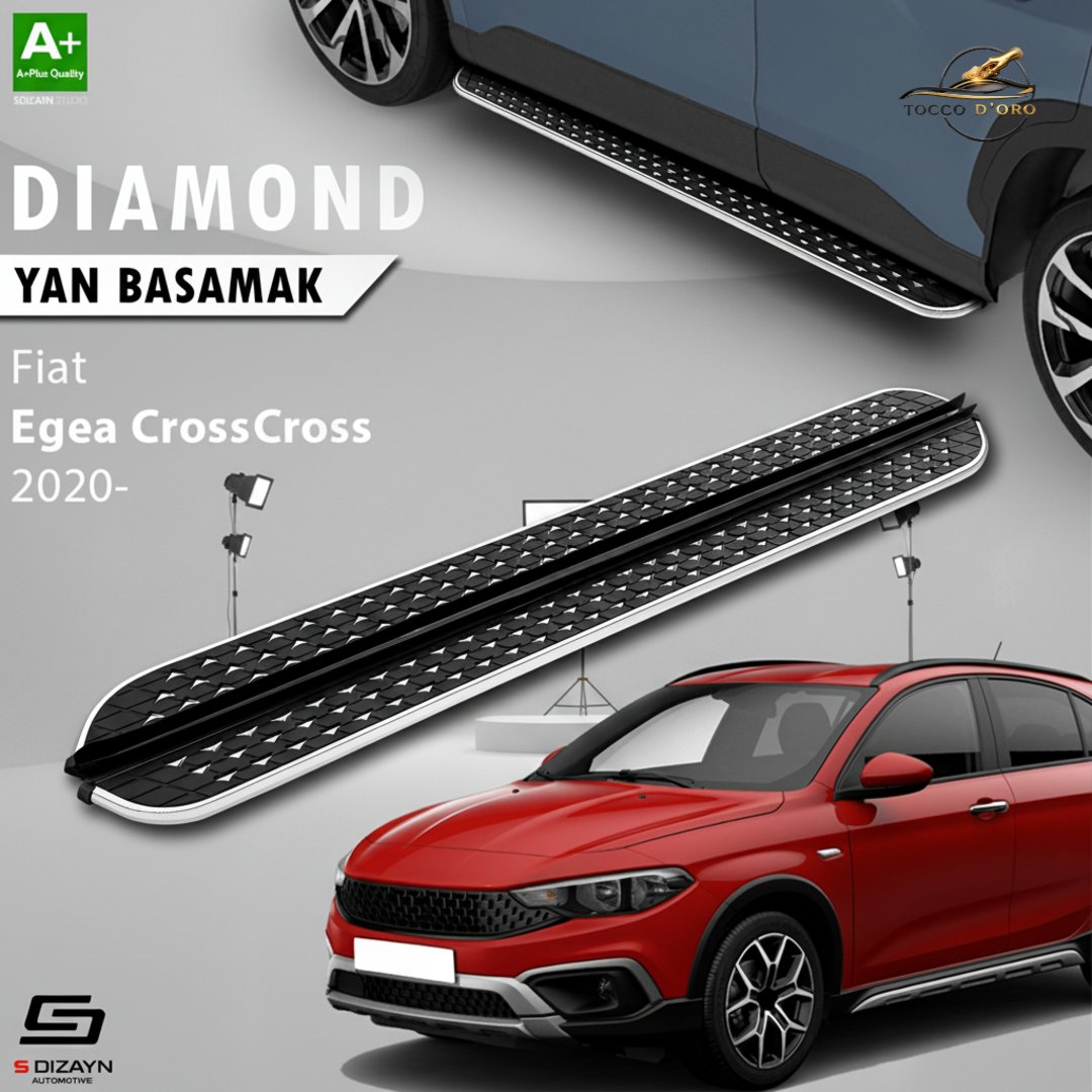 FIAT EGEA CROSS 2020- 183 cm Diamond Krom yan basamak