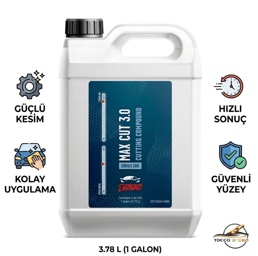 Detroit Max Cut 3,0 Cutting Compound 3.78 Litre Pasta