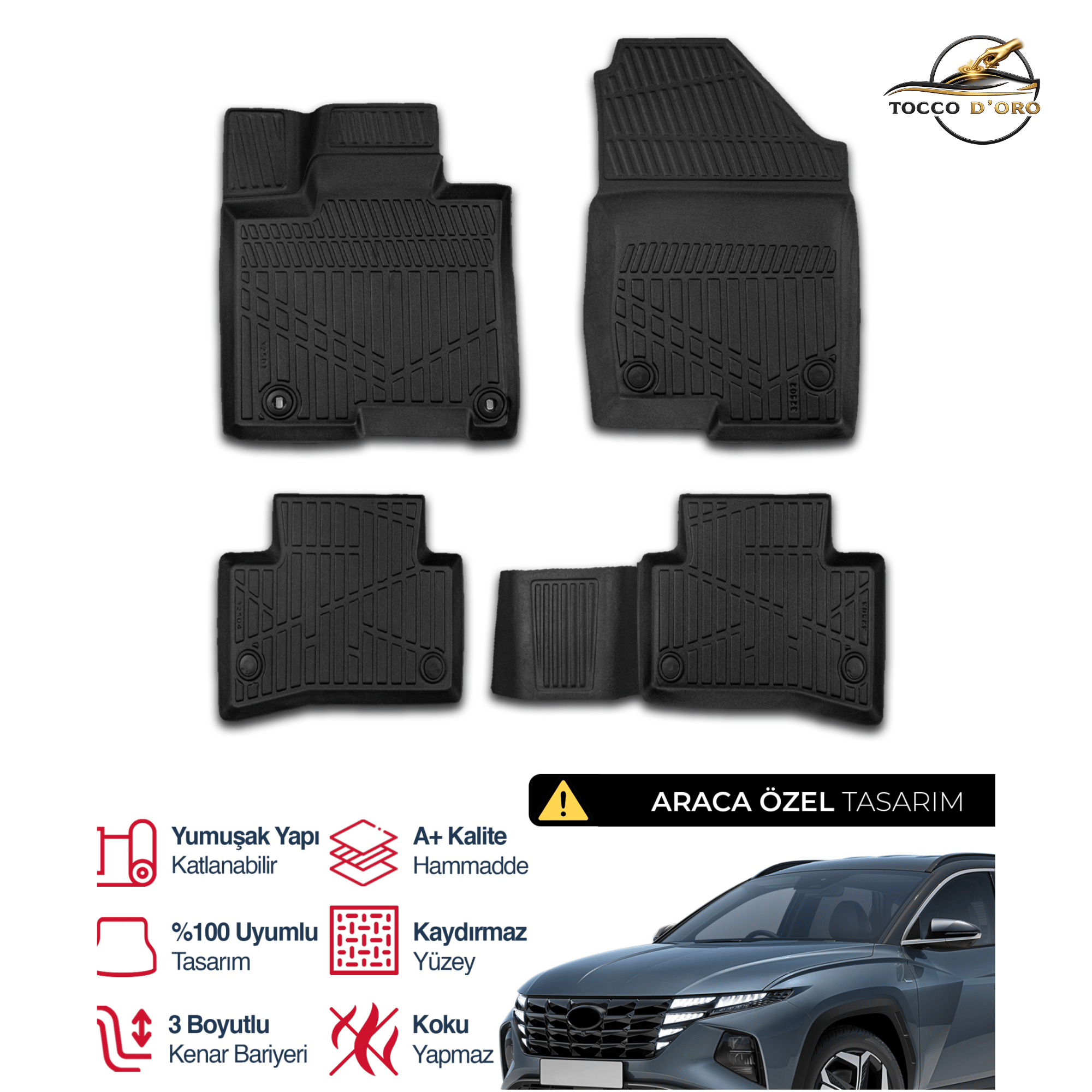 Hyundai Tucson 3D Plus Havuzlu Paspas 2021+