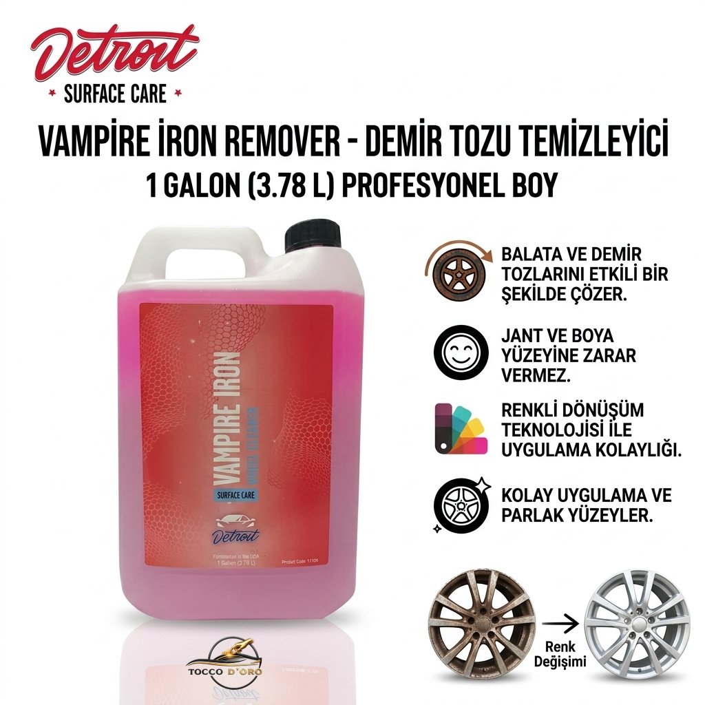 Detroit VAMPİRE IRON REMOVER DEMİR TOZU 3,78LT