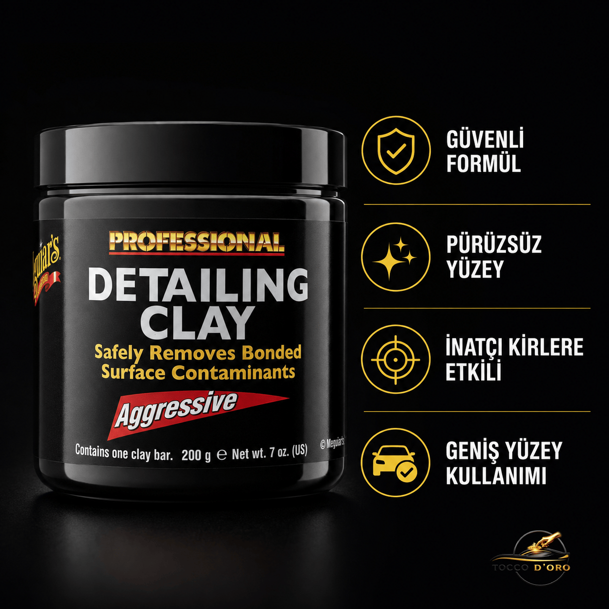 Meguiar's Professional Detailing Clay Aggressive 200 g