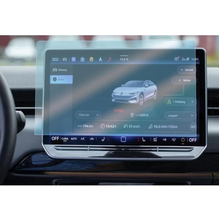 VOLKSWAGEN ID4 12.9 İNÇ 9H NANO MULTİMEDYA EKRAN KORUYUCU (PARLAK) 2024-2025